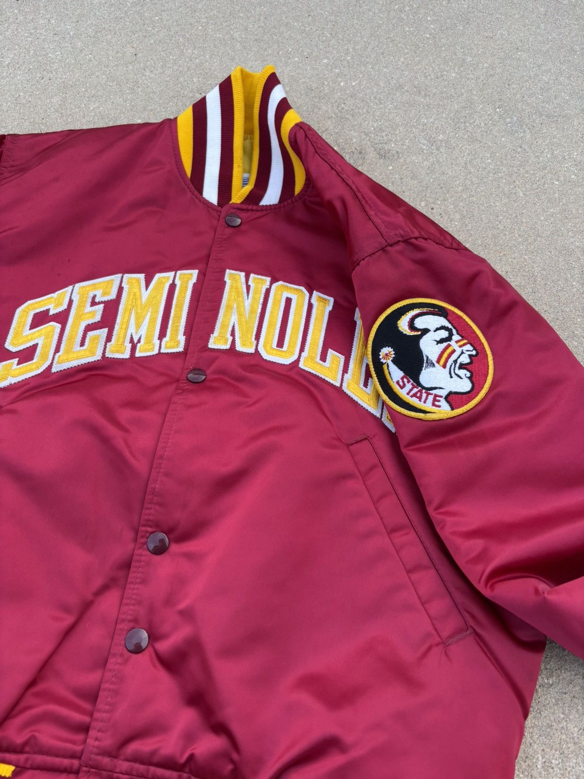 Vintage Vintage FSU Seminoles button up bomber jacket Size US S / EU 44-46 / 1 - 2 Thumbnail