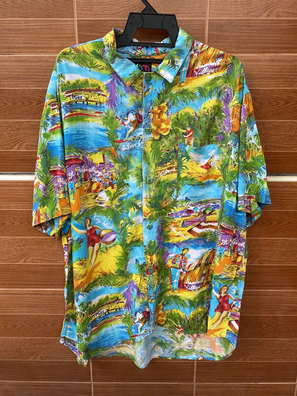 Jams World 🌴 Vintage 80s Jams World Hawaiian Shirt Size US XL / EU 56 / 4 - 1 Thumbnail