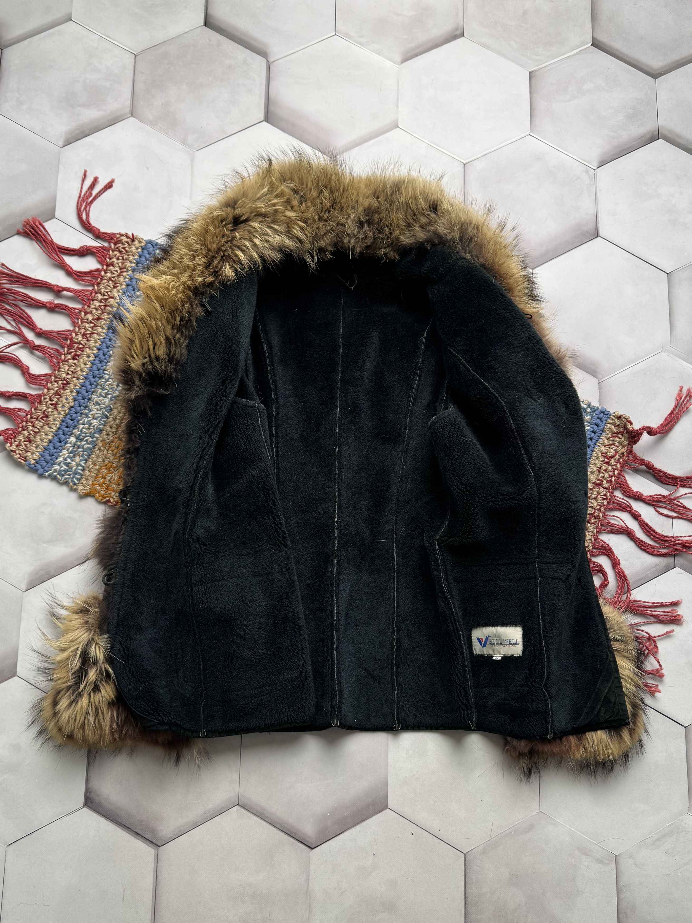 Vintage Vintage Real Sheepskin Coat With Real Fur Details (E4) Size M / US 6-8 / IT 42-44 - 6 Thumbnail