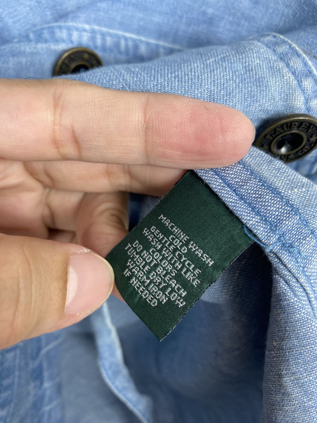 Ralph Lauren Rare‼️ Ralph Lauren Lightweight Denim Jacket Size L / US 10 / IT 46 - 7 Thumbnail