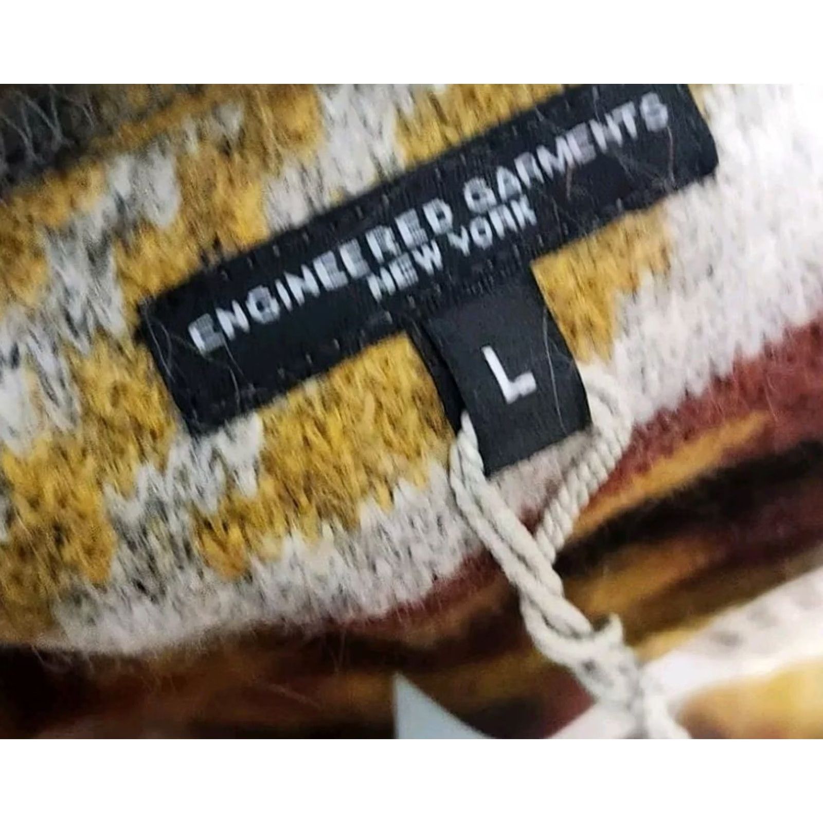 Engineered Garments Engineered Garments V Neck Popover Sweatshirt Hoodie Mohair Multicolor Fair Isle Large NWT Men L Size US L / EU 52-54 / 3 - 2 Thumbnail