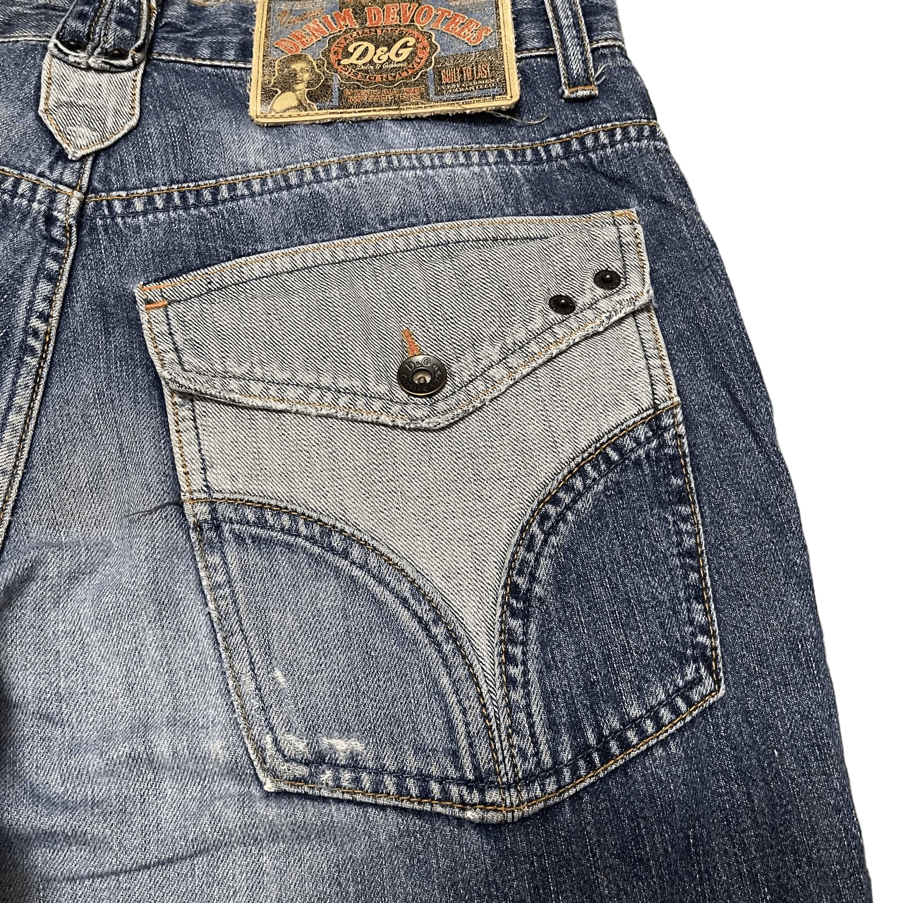 Dolce & Gabbana Vintage D&G Dolce & Gabbana Extreme Denim Devotees Jeans Size US 31 - 6 Thumbnail