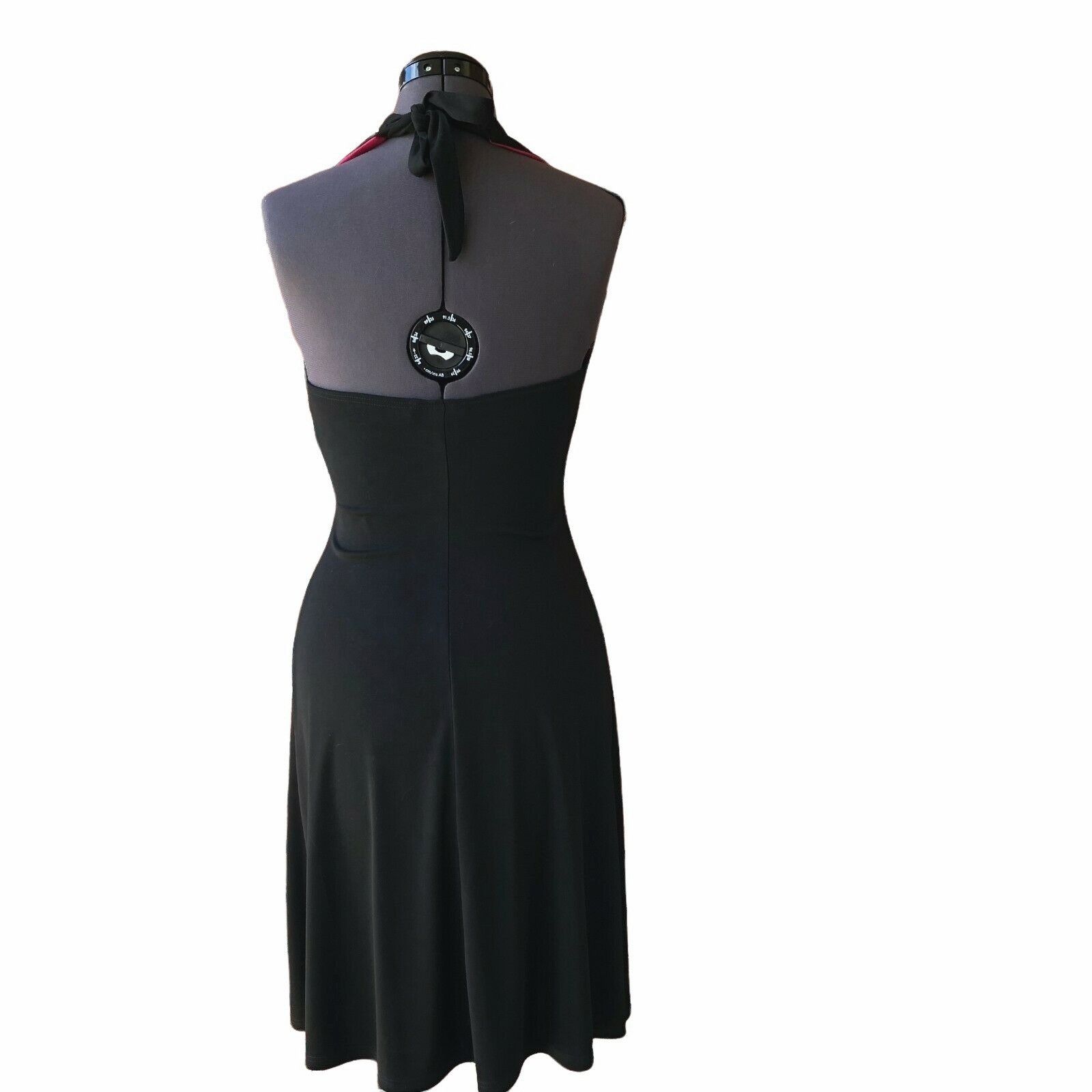 Other B. Darlin Women's Halter Dress Black/Pink Size 5/6 V-Neck Kn Size S / US 4 / IT 40 - 5 Thumbnail