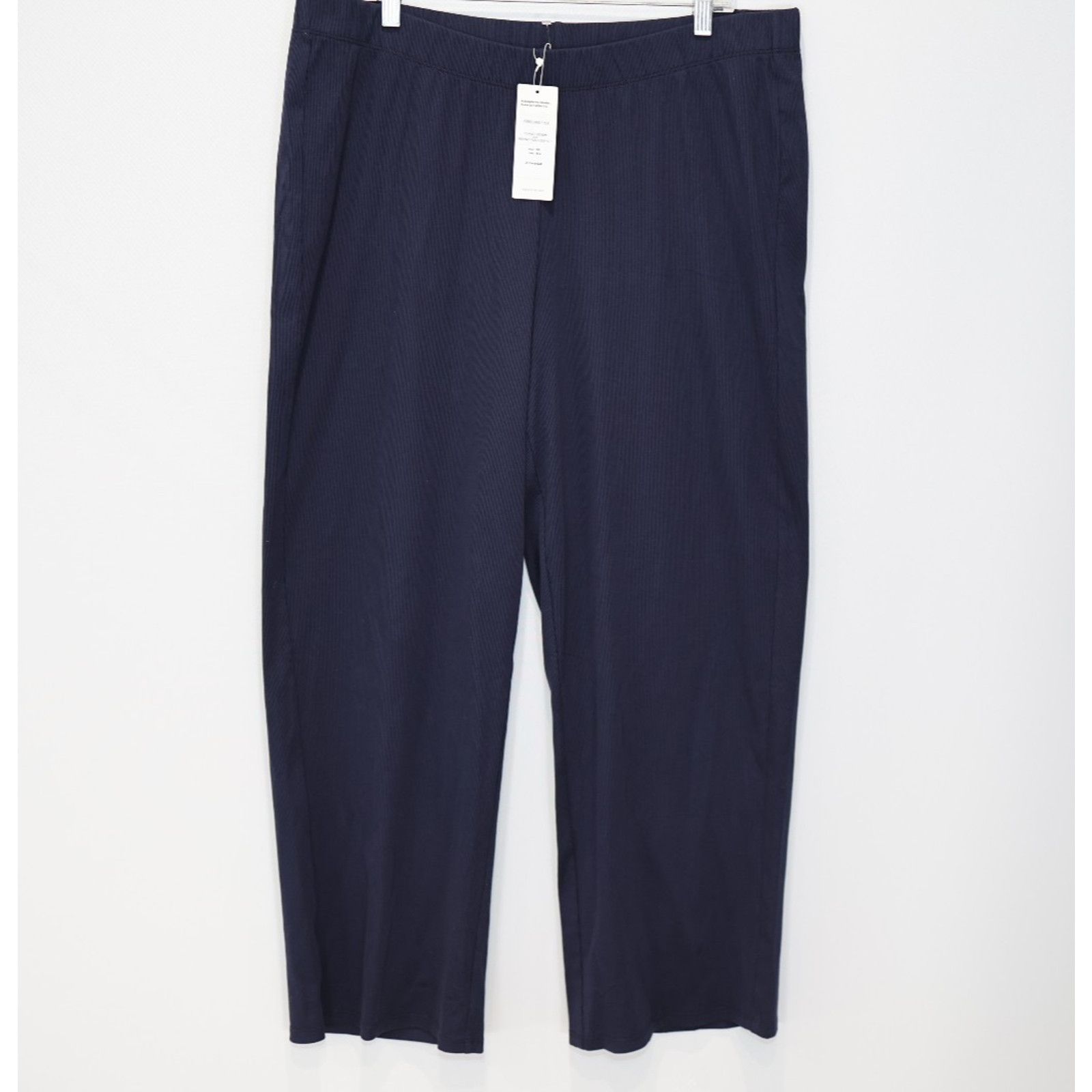 Eileen Fisher EILEEN FISHER Ribbed Organic Cotton Straight Pants Size XL Size 38" / US 16 / IT 52 - 2 Thumbnail