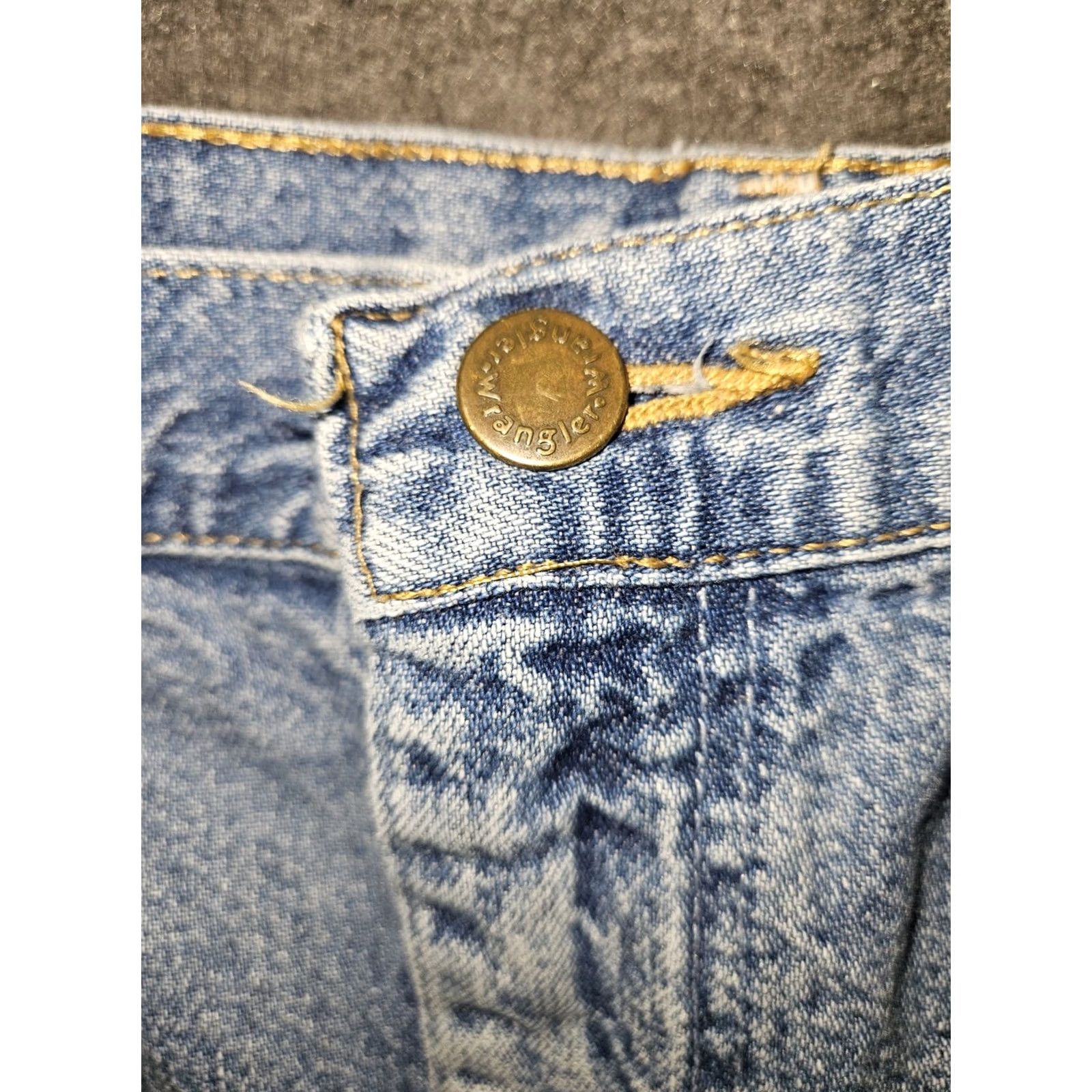 Wrangler VINTAGE Wrangler Jeans Women's 16x32 Blue 90s Cowboy USA Tapered Regular High Rise Denim 100% Cotton Size 38" / US 16 / IT 52 - 7 Thumbnail