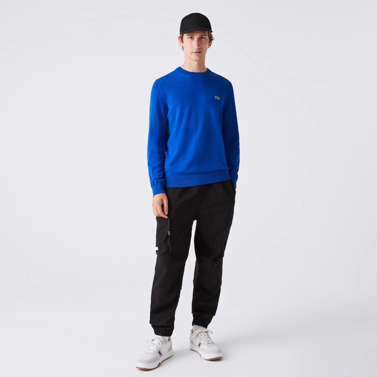 Lacoste 🐊 Lacoste Organic Cotton Crew neck Sweater Blue XXXL FR 8 Size US XXL / EU 58 / 5 - 11 Thumbnail