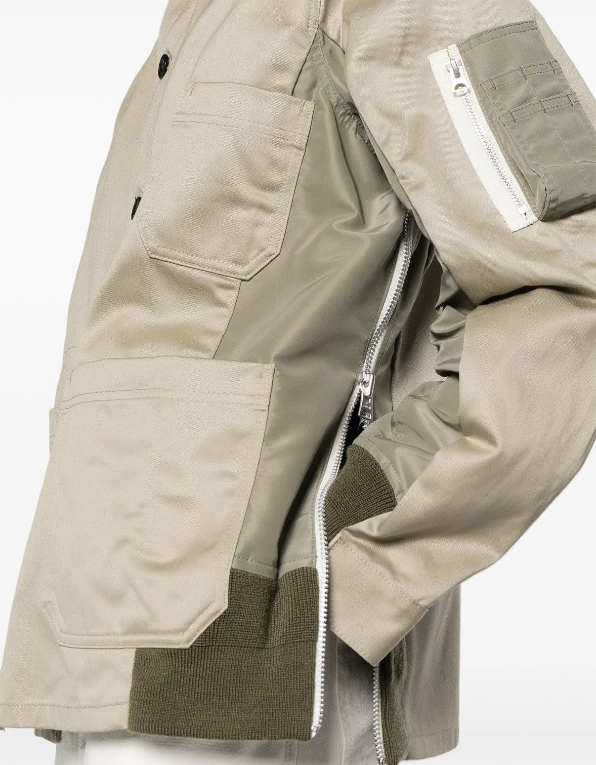 Sacai SACAI Cotton Twill & Nylon Shirt Jacket Blouson Size US S / EU 44-46 / 1 - 9 Thumbnail