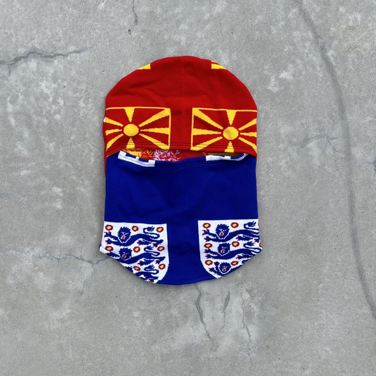 Vintage Custom Balaclava Hat Cap Y2K Football Hand Made