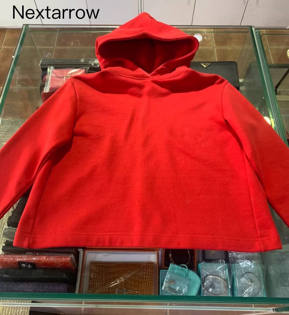 Balenciaga Balenciaga red hooded short hoodie Size US XS / EU 42 / 0 - 1 Thumbnail