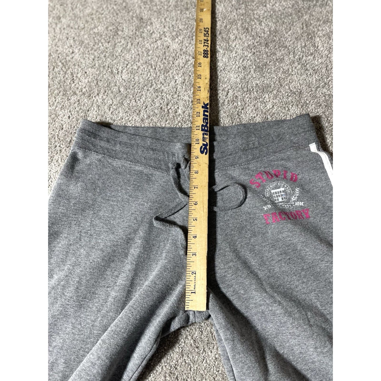 Vintage VINTAGE No Boundaries Y2K Wide Leg Pants Juniors 11 Gray 90s Mean Girls Stupid Factory Boys are Made Womens Jeans Jogger Closure Pull On Size 11 L? Size 32" / US 10 / IT 46 - 7 Thumbnail