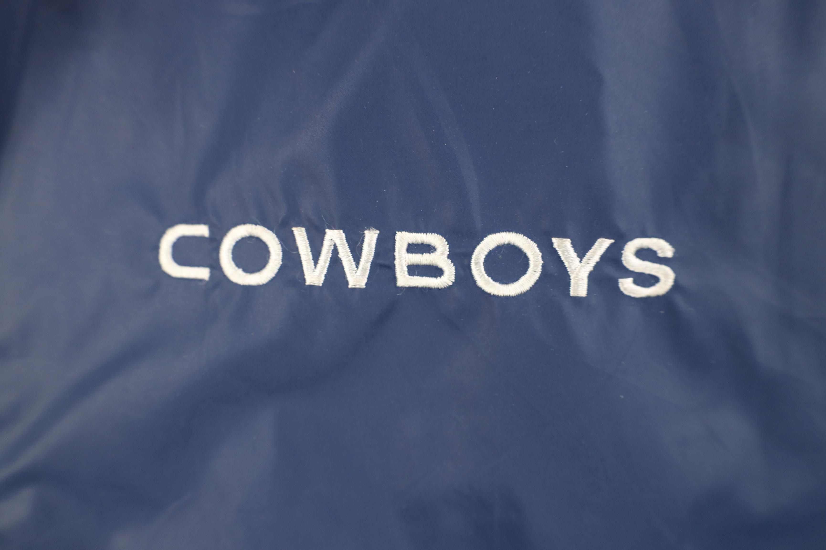 Nike Vintage 90s Nike Pro Line Cowboys Hooded Rain Jacket Size US L / EU 52-54 / 3 - 4 Thumbnail