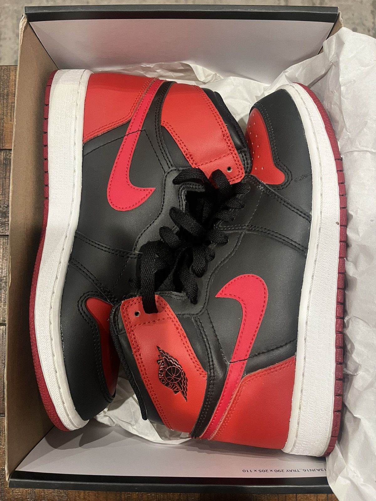 Nike Nike Jordan 1 “Banned” Bred OG 2016 Size US 7 / EU 40 - 3 Thumbnail