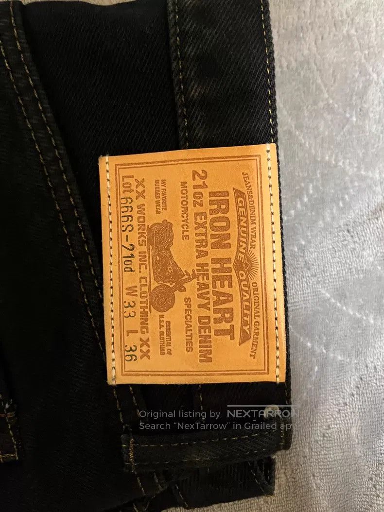 Other Iron Heart 21oz vulcanized black jeans Size US 32 / EU 48 - 2 Thumbnail