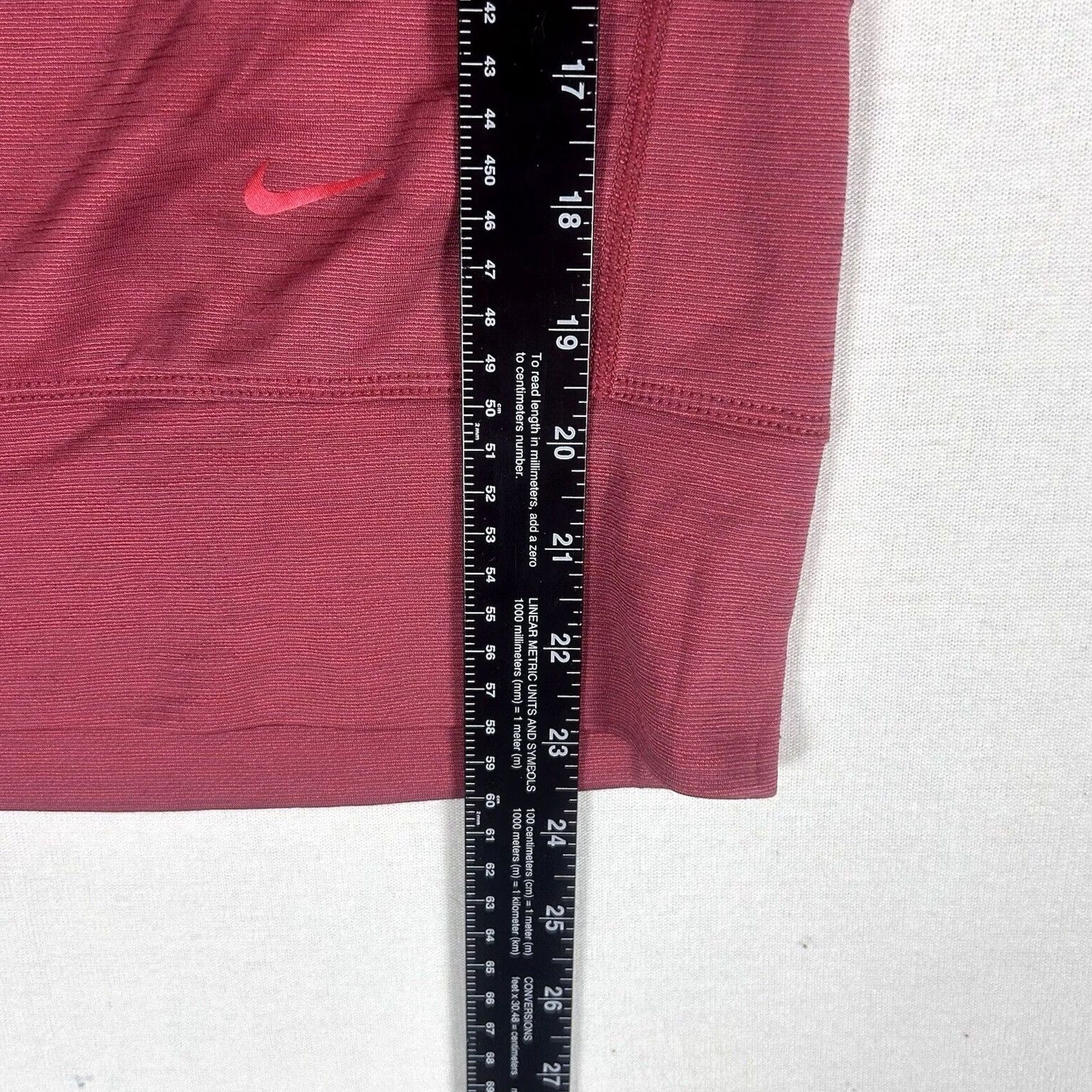 Nike Nike Dri-FIT Banded Top Short Sleeve Medium Red Women's Activewear Athleisure Polyester Wool Relaxed Scoop Neck Pullover Casual Size M / US 6-8 / IT 42-44 - 6 Thumbnail