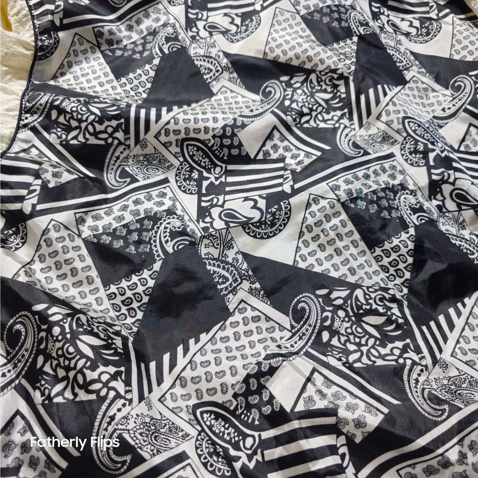 Other Vintage 90s Sunterra Kids Black White Geometric Windbreaker Size S / US 4 / IT 40 - 10 Thumbnail