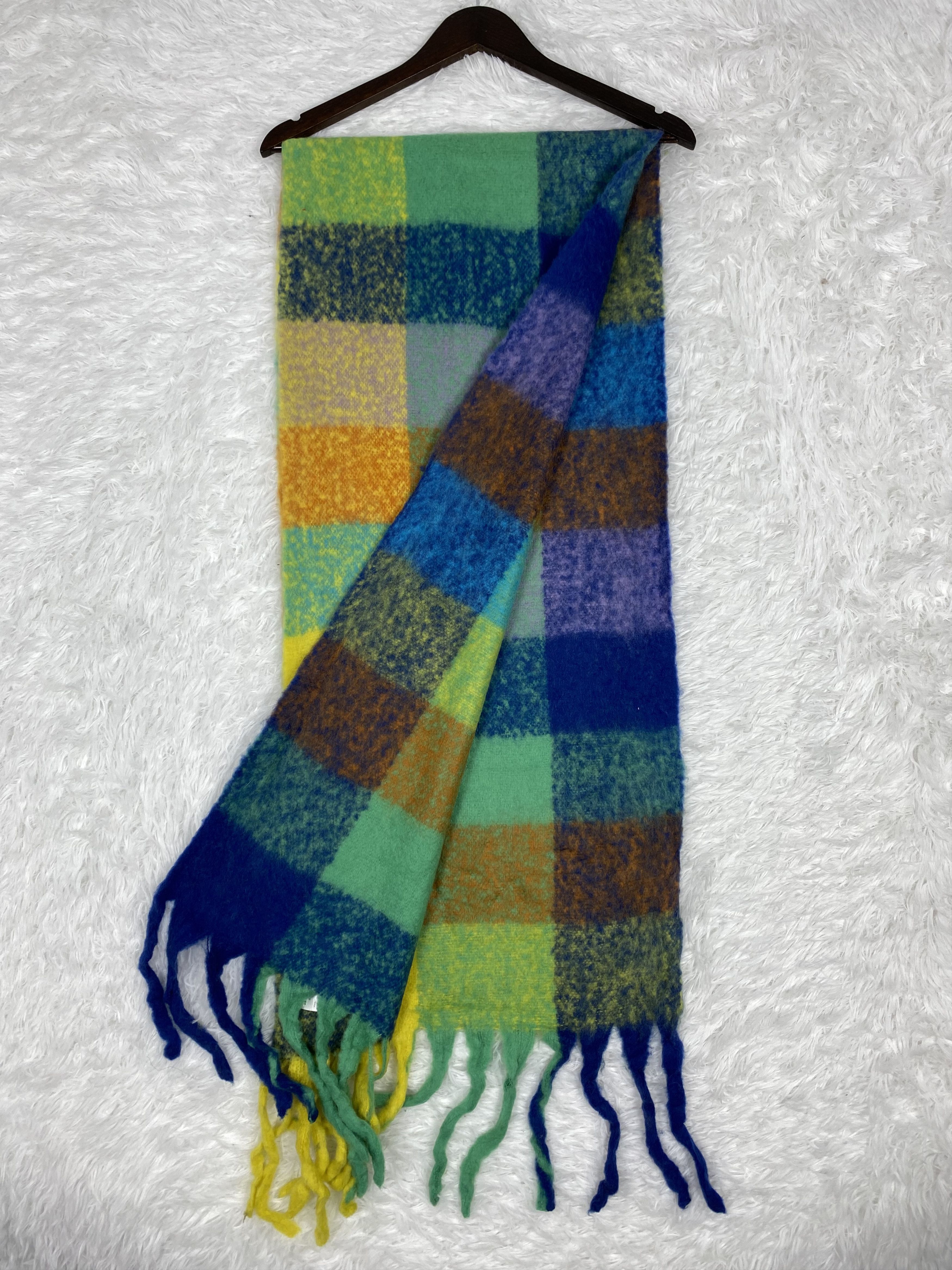 Japanese Brand Vintage Mohair Scarf / Muffler Neckwear PM0101 Size ONE SIZE - 7 Thumbnail