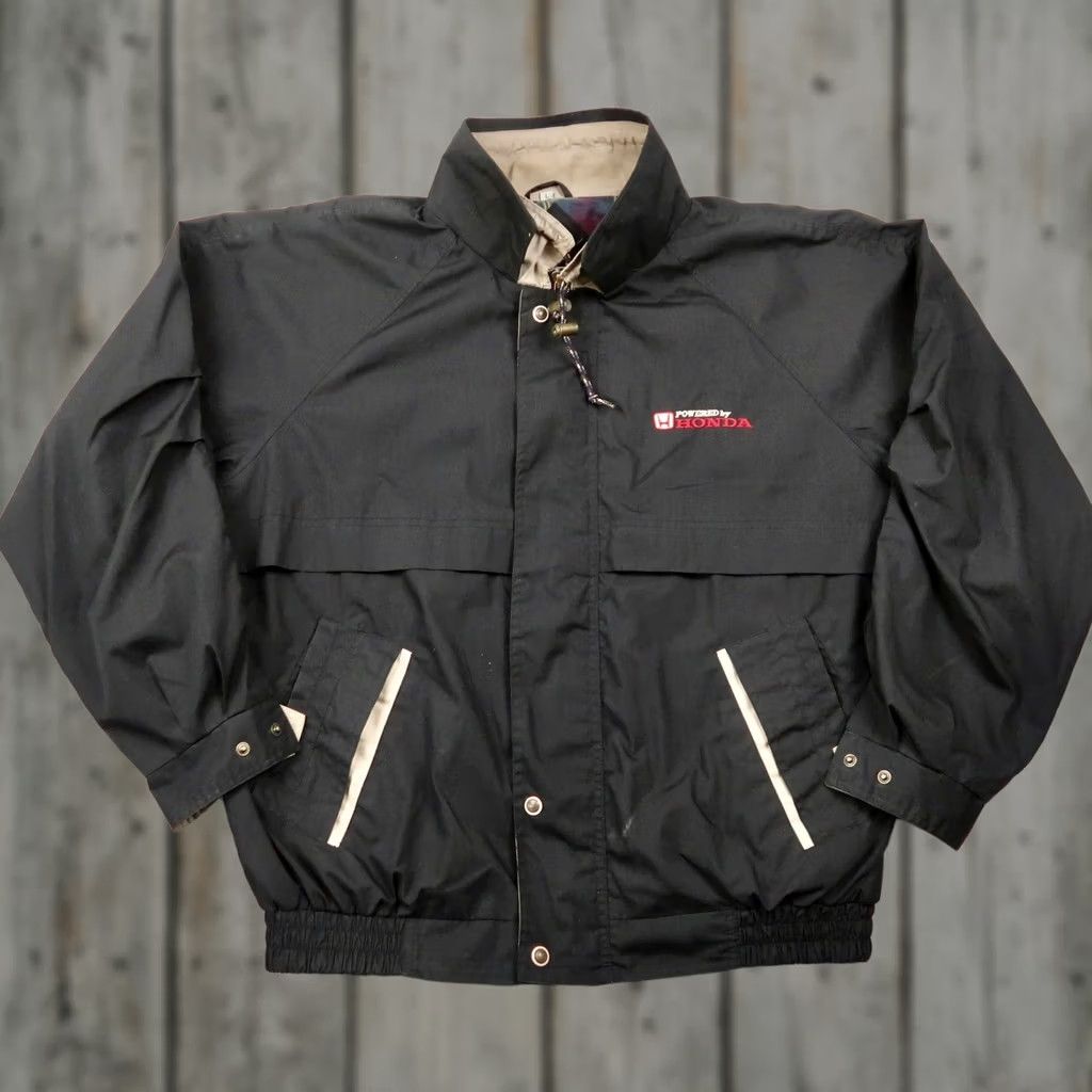 Honda VINTAGE Honda Jacket Mens L Black Windbreaker L Size US L / EU 52-54 / 3 - 1 Thumbnail