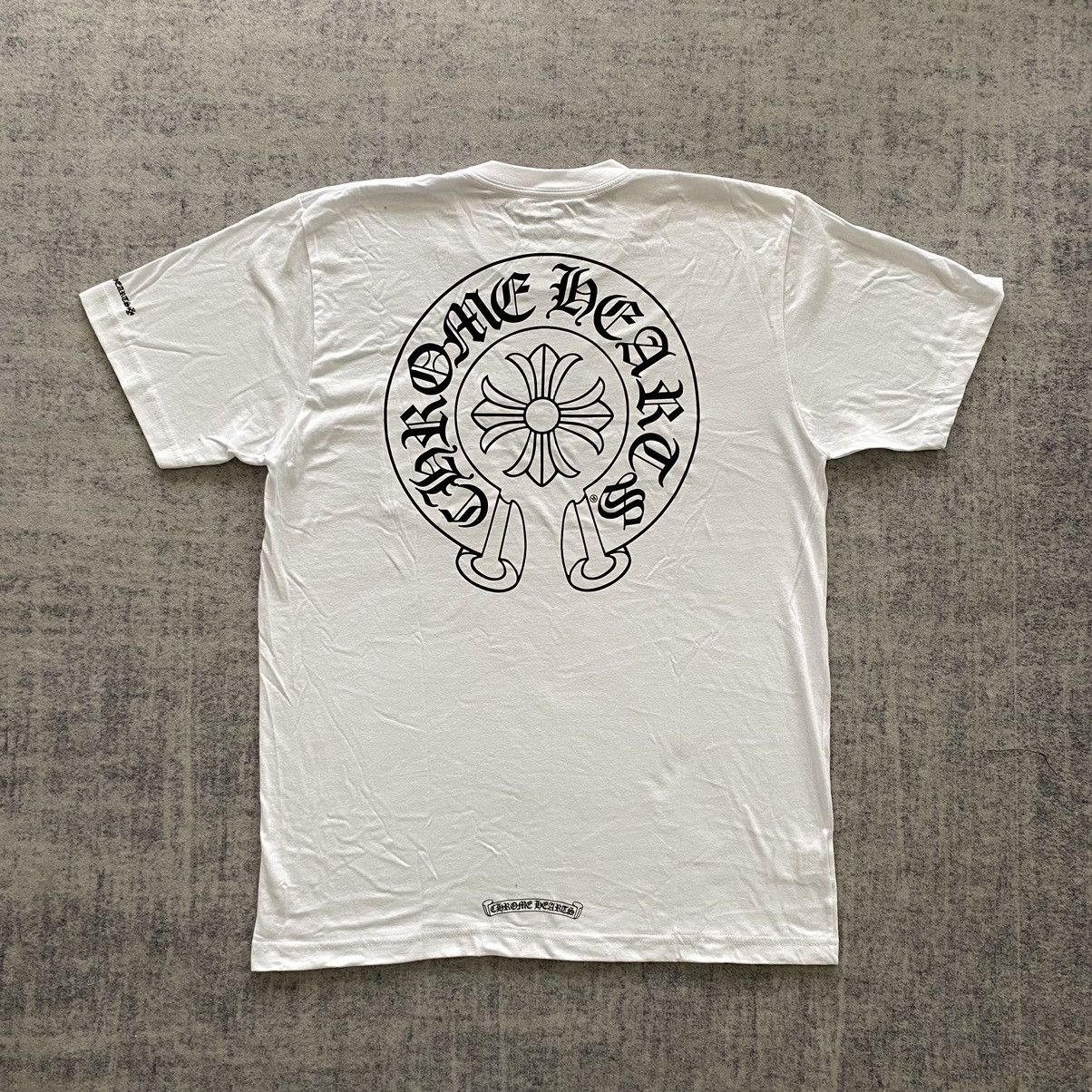 Chrome Hearts Chrome Hearts Horse Shoe Logo Pocket T-shirt white Size US M / EU 48-50 / 2 - 2 Thumbnail