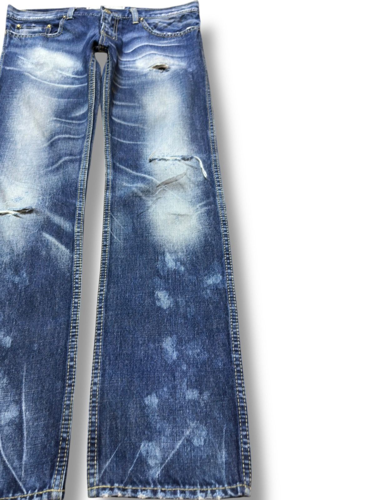 Hysteric Glamour Vintage RNA.Inc Faded Grunge Buckle Back Denim Size US 32 / EU 48 - 4 Thumbnail