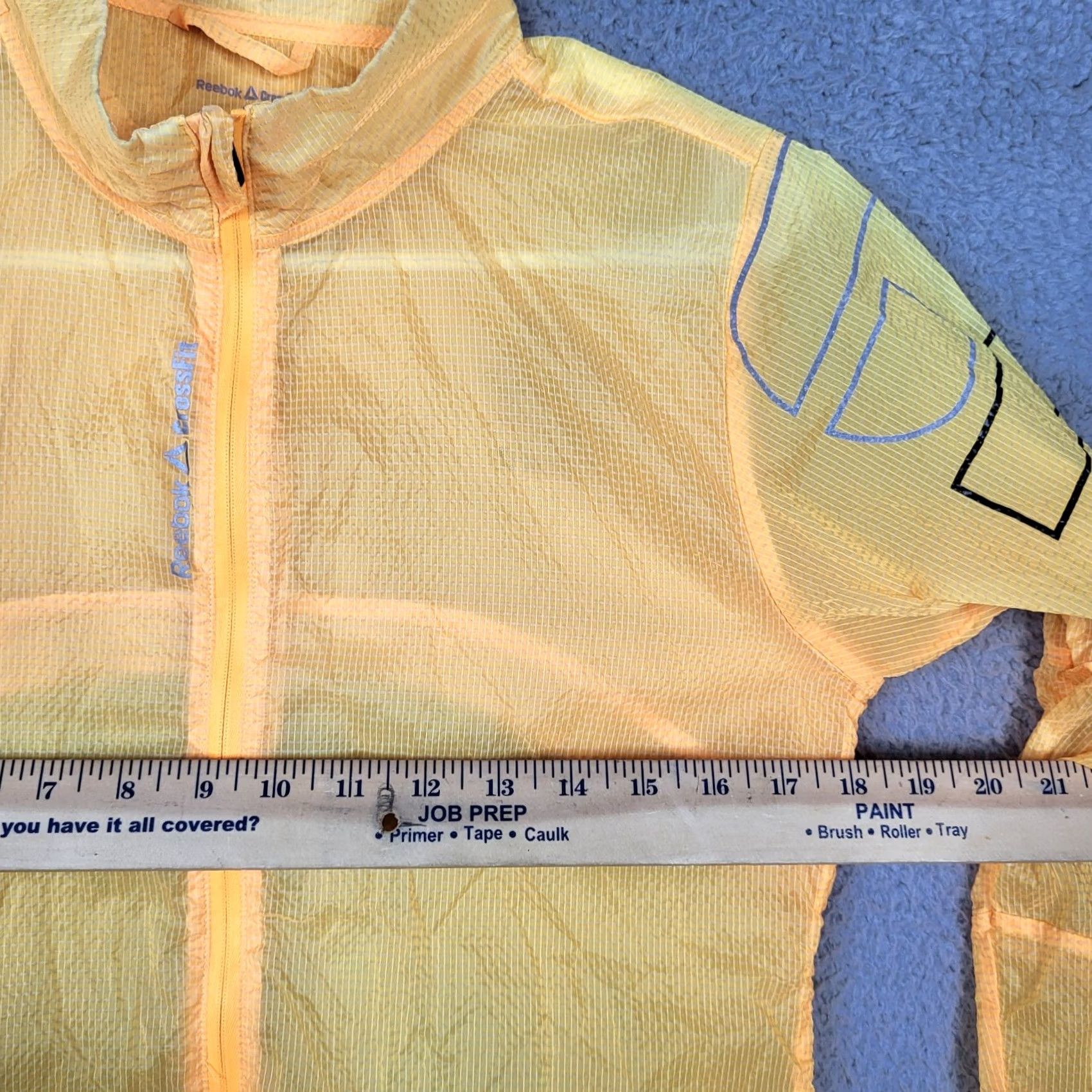 Reebok Reebok Outdoor Women's Orange Nylon Lightweight Zip Hoodie S Jacket, CrossFit, Activewear, Short Sleeve? Size S / US 4 / IT 40 - 4 Thumbnail