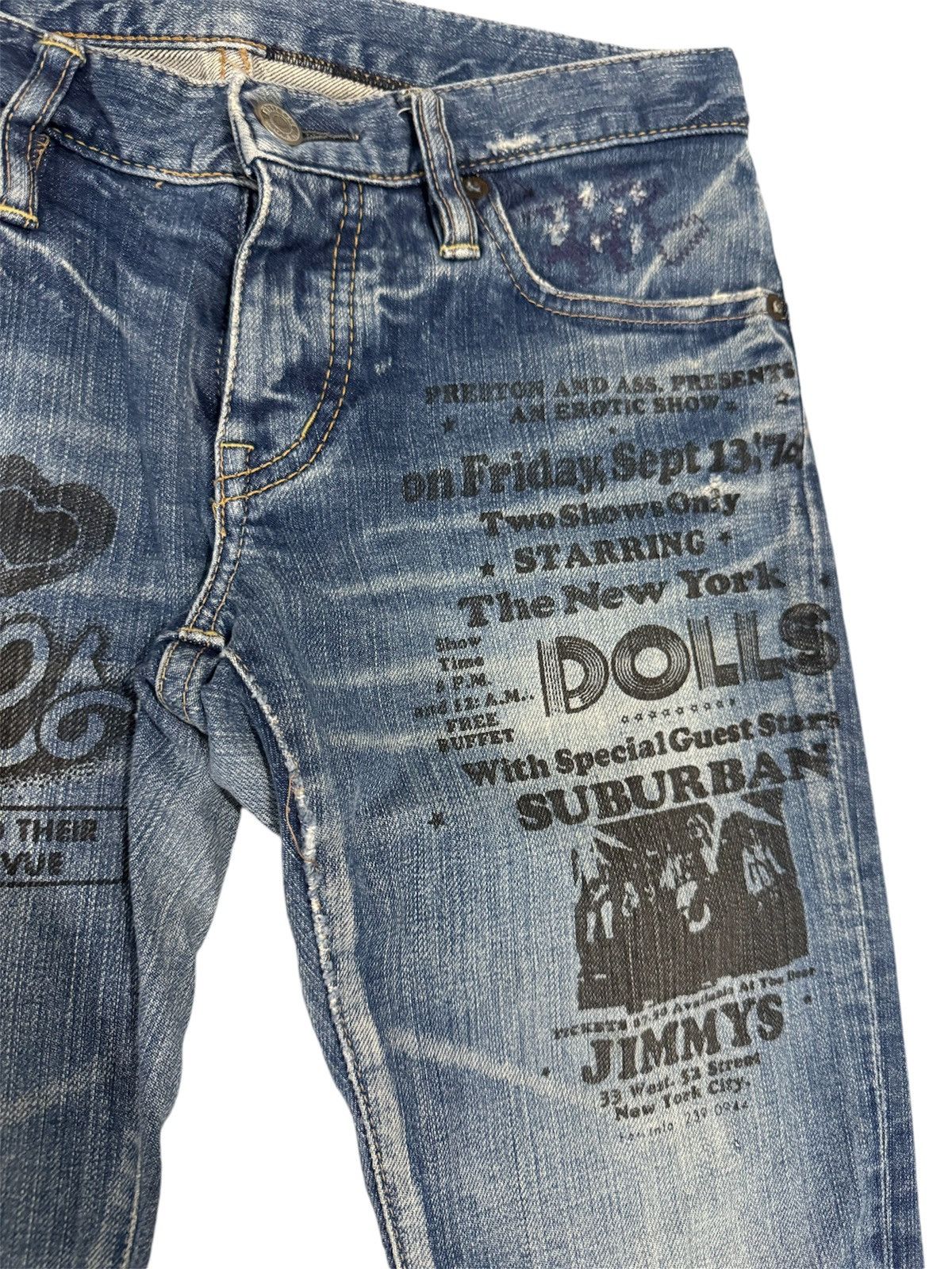 Hysteric Glamour Iconic Hysteric Glamour New York Dolls Skinny Jeans XS Size US 29 - 4 Thumbnail