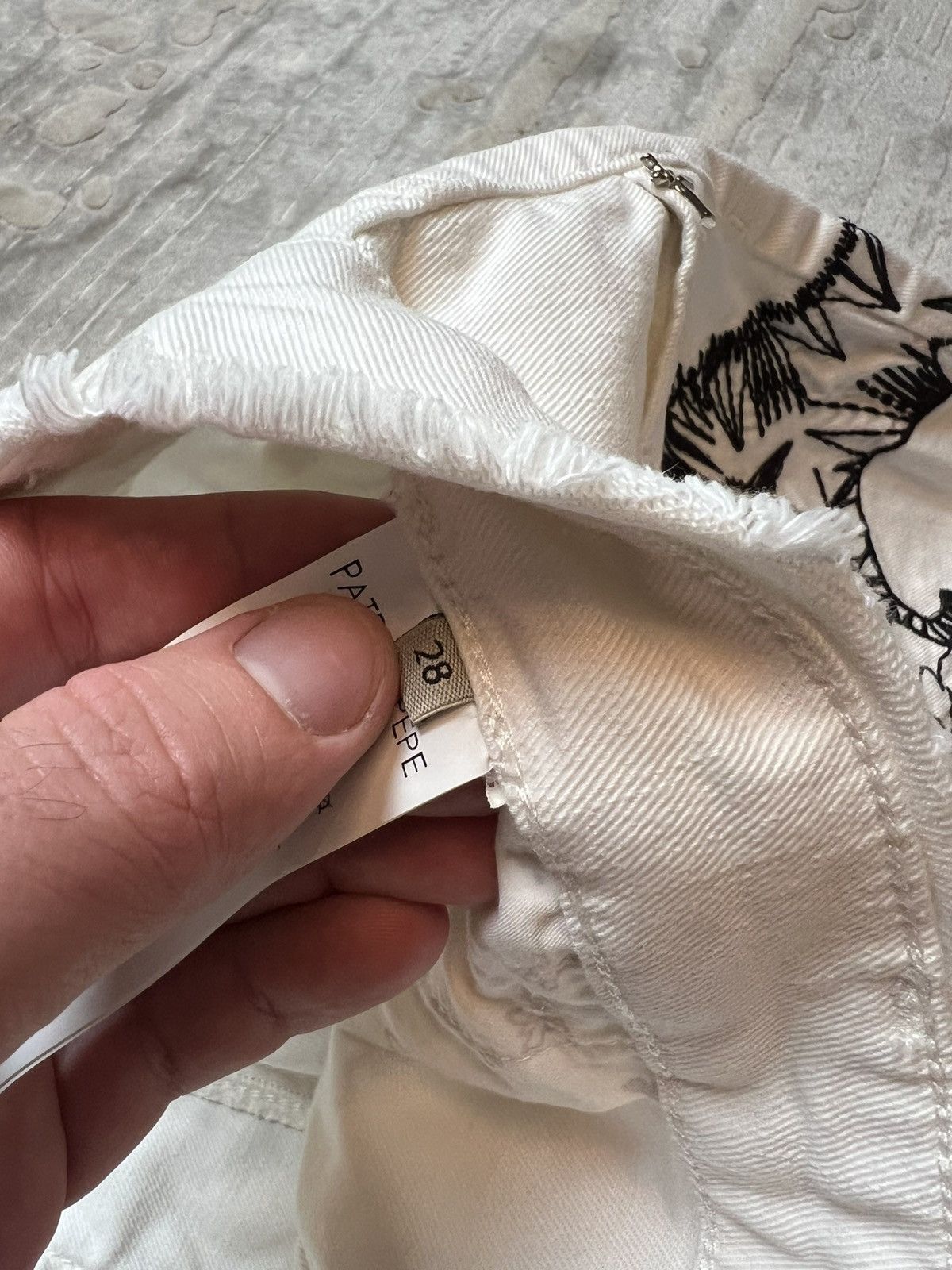 Patrizia Pepe Patricia pepe white denim pants hype sale streetwear Size 28" / US 6 / IT 42 - 7 Thumbnail