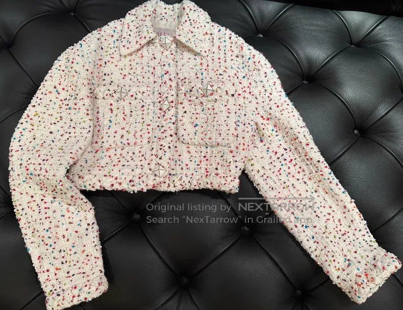 Valentino Valentino Snowflake woolen short coat Size S / US 4 / IT 40 - 4 Thumbnail