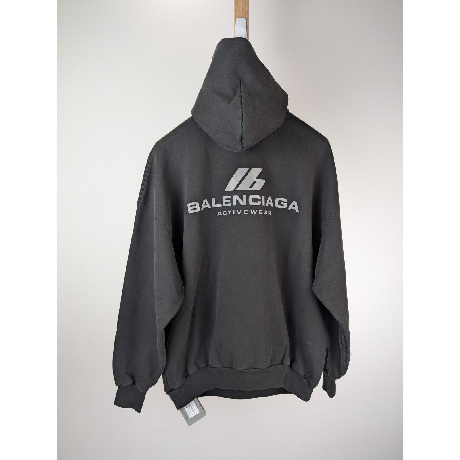 Balenciaga o1rshd1 Q:2/ Activewear Molleton Archetype Large Fit Hoodie Size US S / EU 44-46 / 1 - 1 Thumbnail