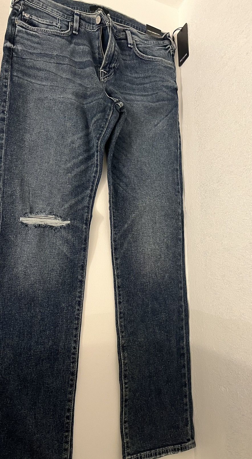 True Religion True Religion Slim Fit Washed Blue Jeans Size US 31 - 3 Thumbnail