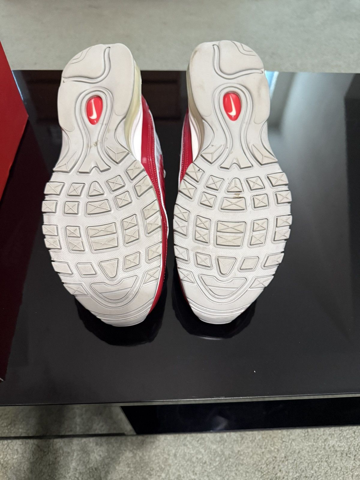 Nike × Supreme Nike Air Max 98 Supreme Varsity Red Size US 12 / EU 45 - 5 Thumbnail