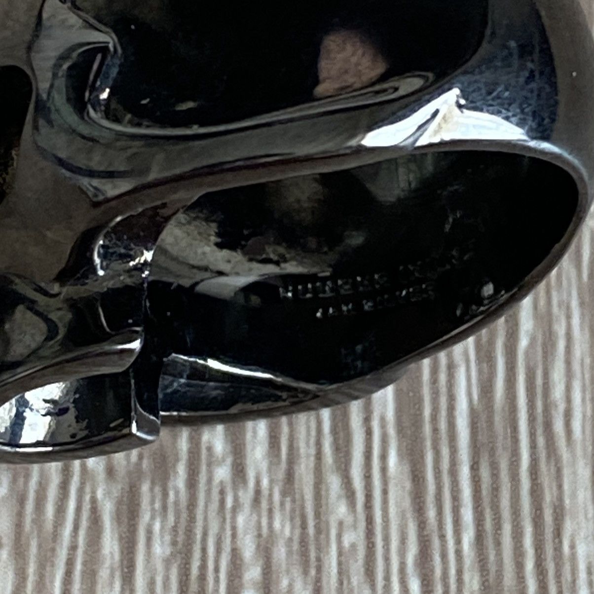 Number (N)ine Number (N)ine Skull Ring – Black Coated Size ONE SIZE - 4 Thumbnail