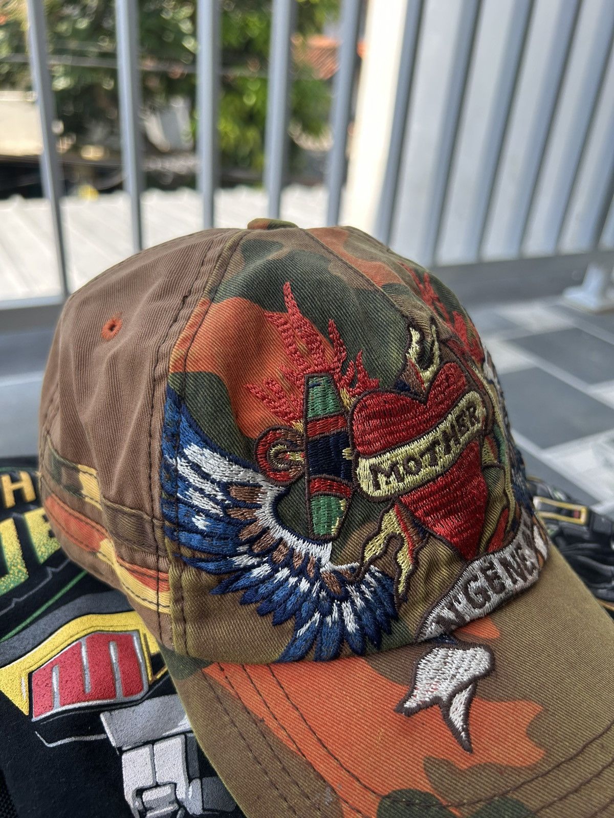 Ed Hardy Vintage Y2k ngene mother heart cap Size ONE SIZE - 2 Thumbnail