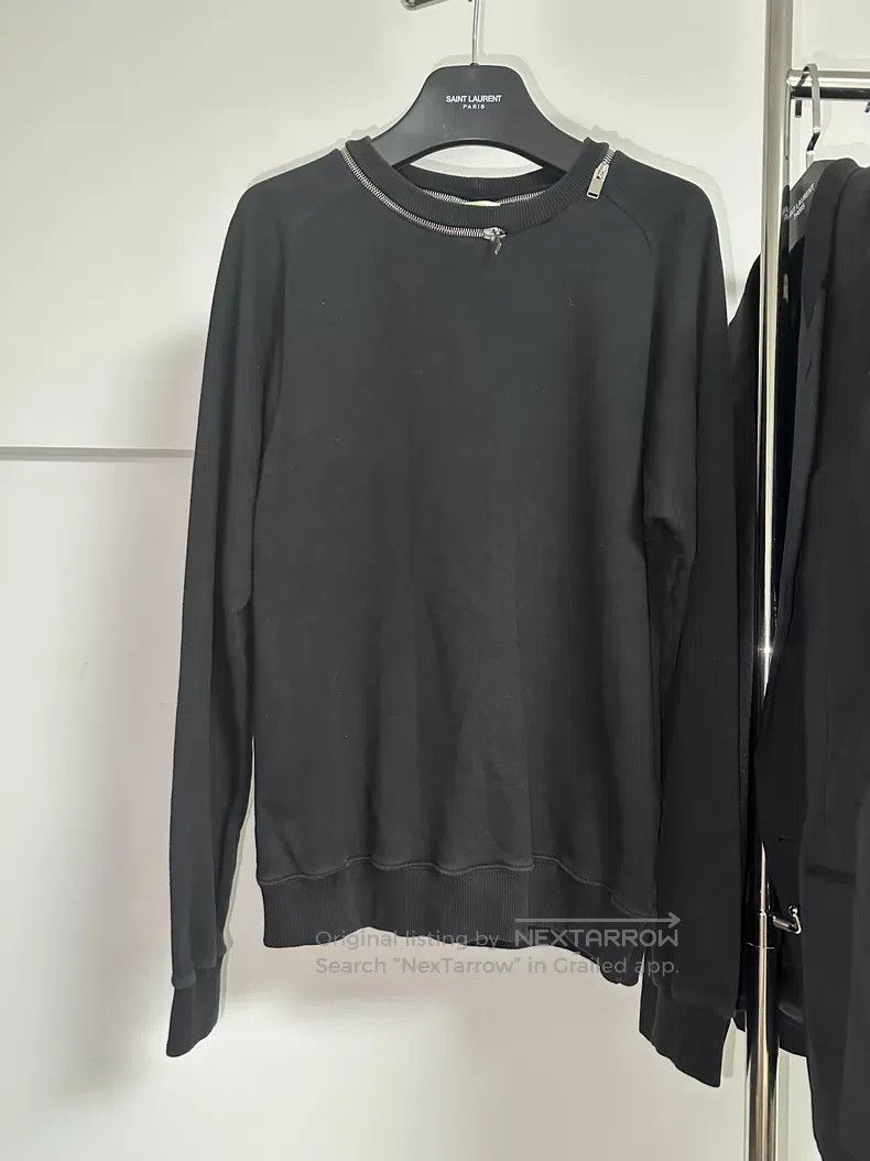 Saint Laurent Paris Saint Laurent Paris Round Neck Hoodie with Zipper Around C Size US M / EU 48-50 / 2 - 1 Thumbnail