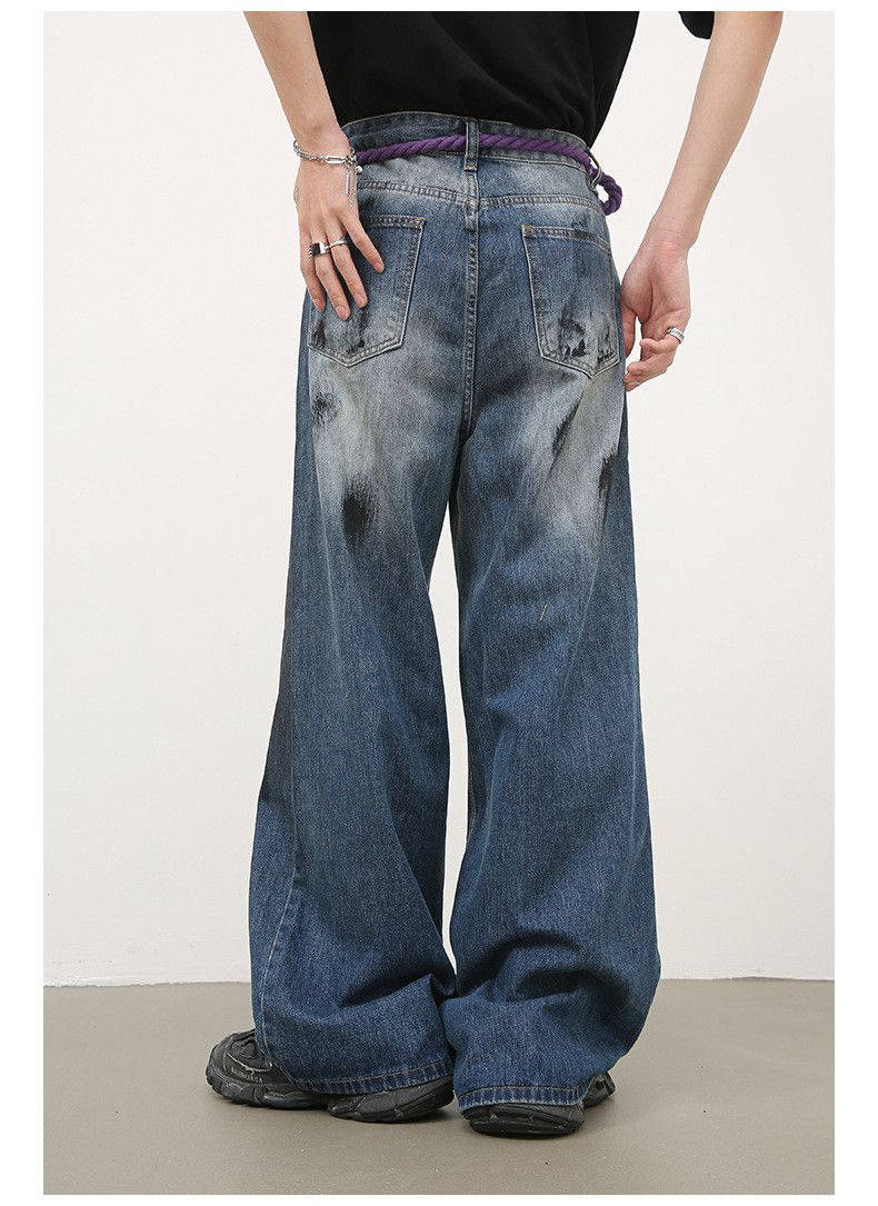 Japanese Brand × Jean American high street retro ink-splashed jeans for men Size US 32 / EU 48 - 6 Thumbnail