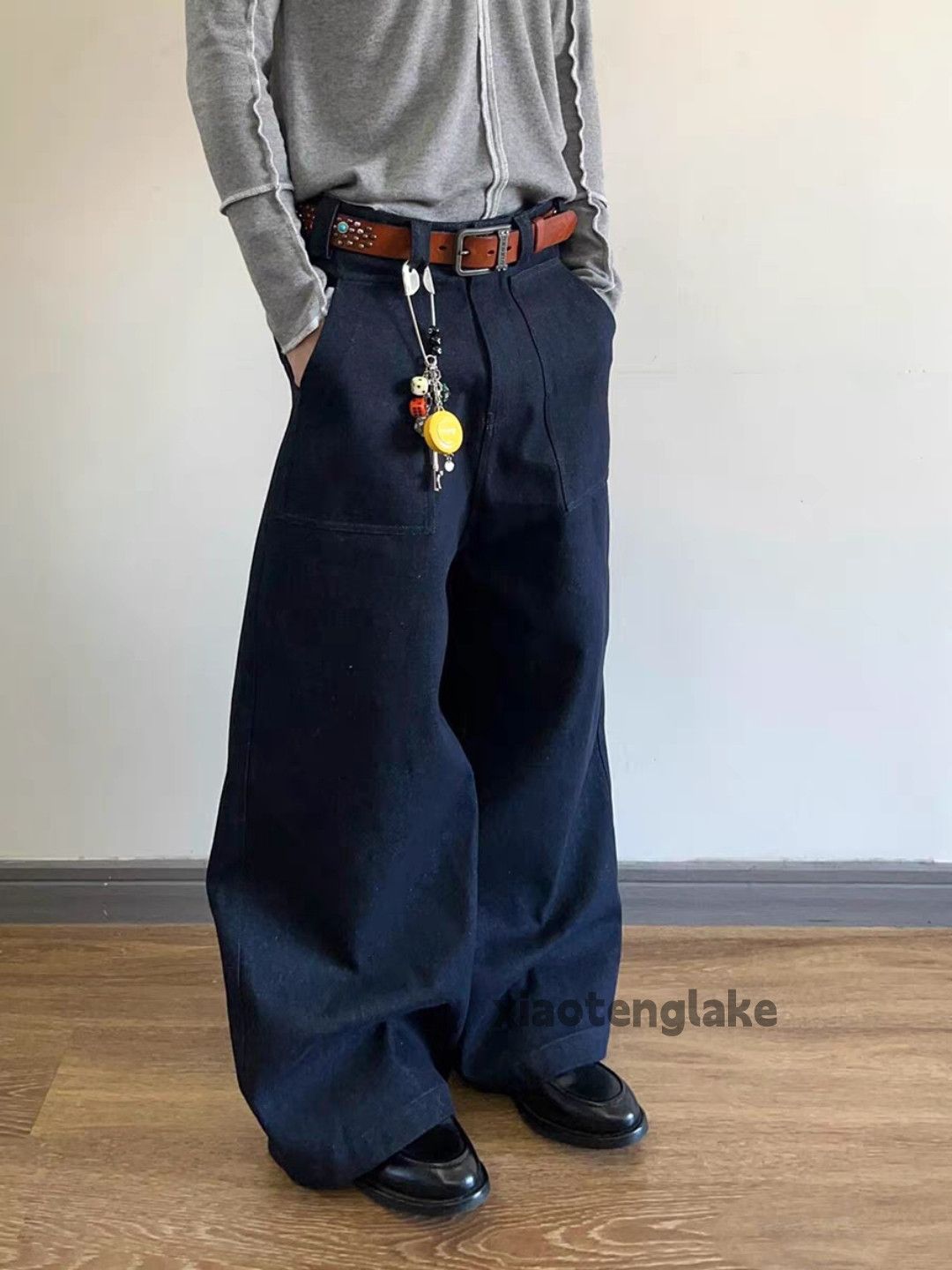 Jean zx vintage wide Leg loose baggy cargo flared jeans Size US 32 / EU 48 - 4 Thumbnail