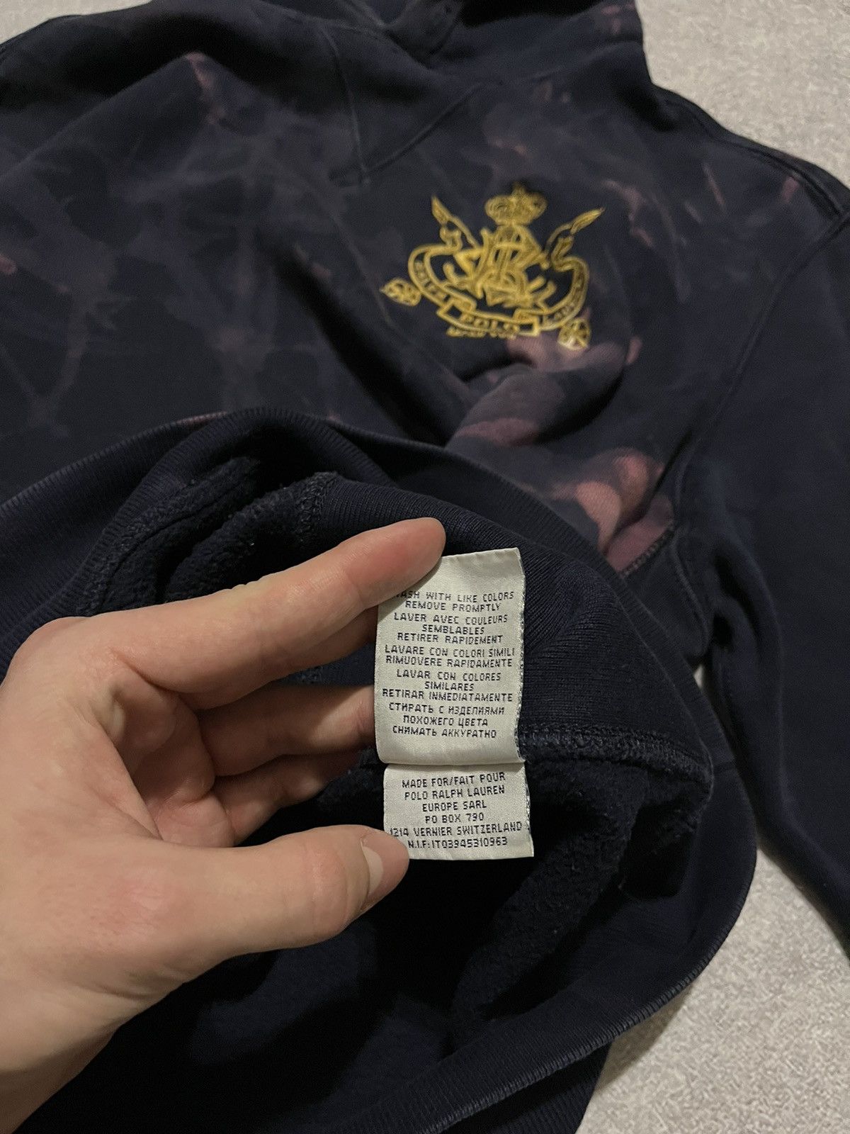 Polo Ralph Lauren Polo Ralph Lauren Bleached Hoodie – Custom Tie-Dye Size US M / EU 48-50 / 2 - 12 Thumbnail
