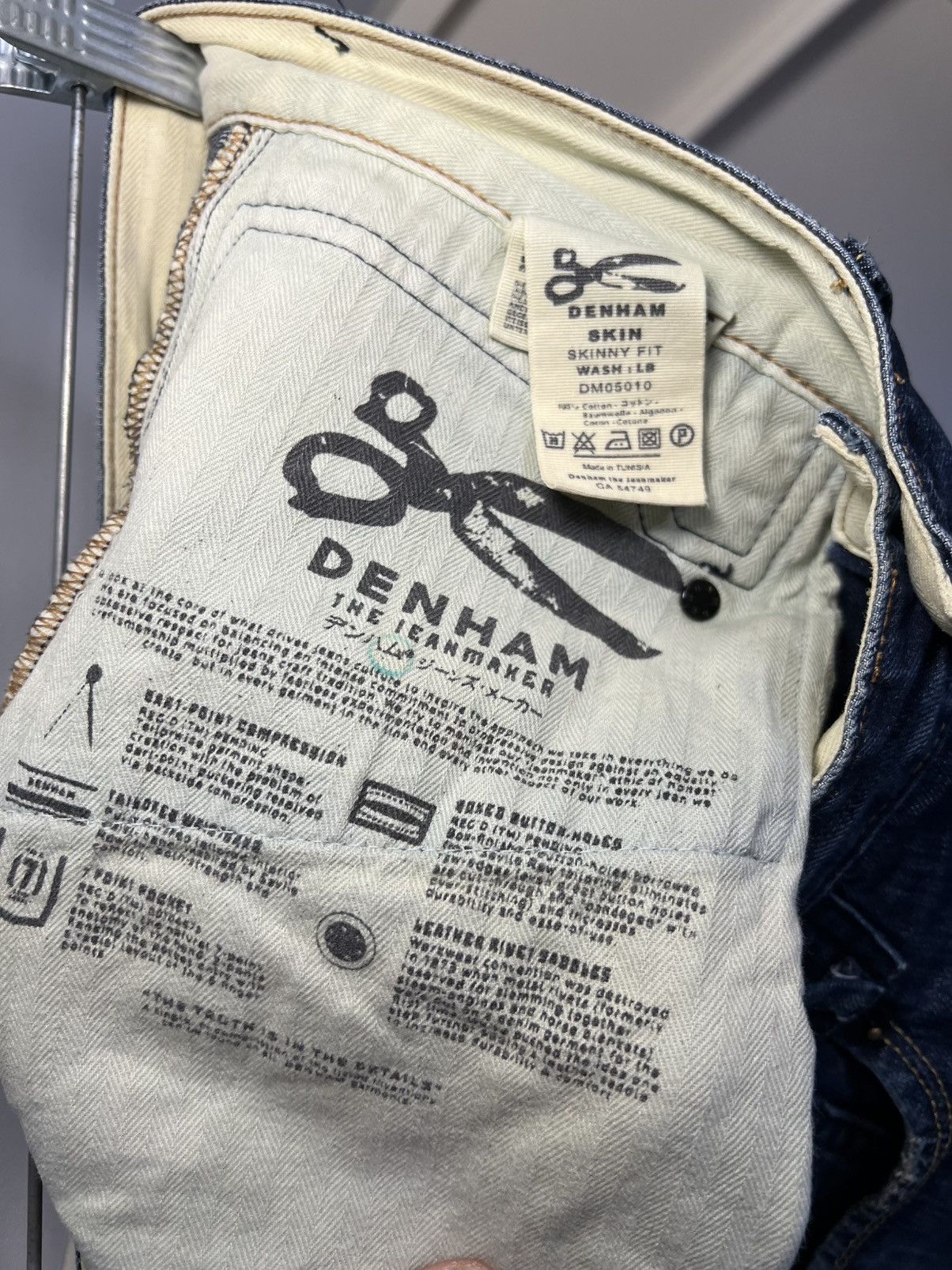DENHAM Vintage Denham curved slim blue jeans Size US 29 - 4 Thumbnail