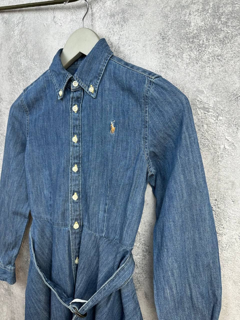 Ralph Lauren Ralph Lauren Kids Girls Denim Shirt Dress with Belt Blue Size XXS / US 00 / IT 34 - 5 Thumbnail