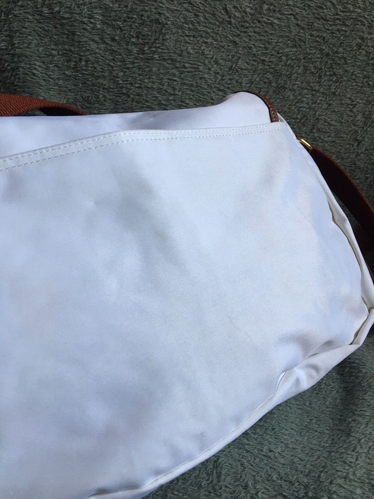 Longchamp Longchamp Vintage White Shoulder Messenger Bag Size ONE SIZE - 8 Thumbnail