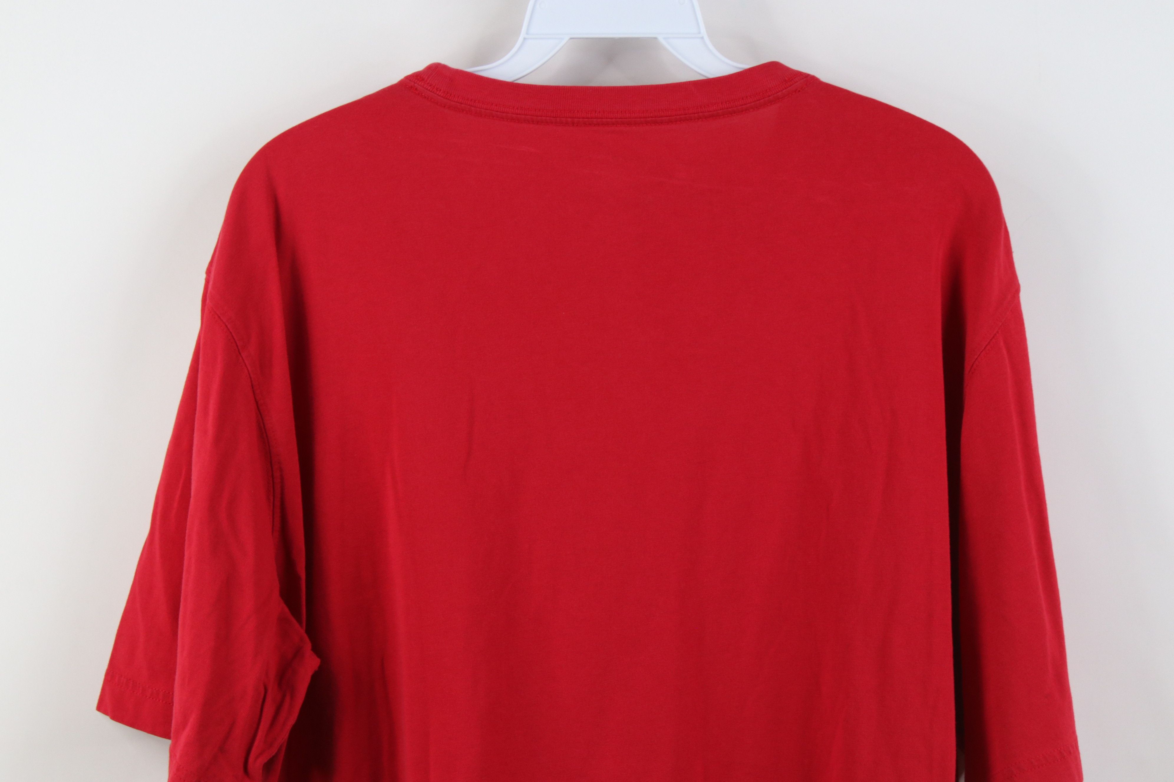 Lands' End Vintage Y2K Lands End Blank Short Sleeve Cotton T-Shirt Red Size US L / EU 52-54 / 3 - 14 Thumbnail