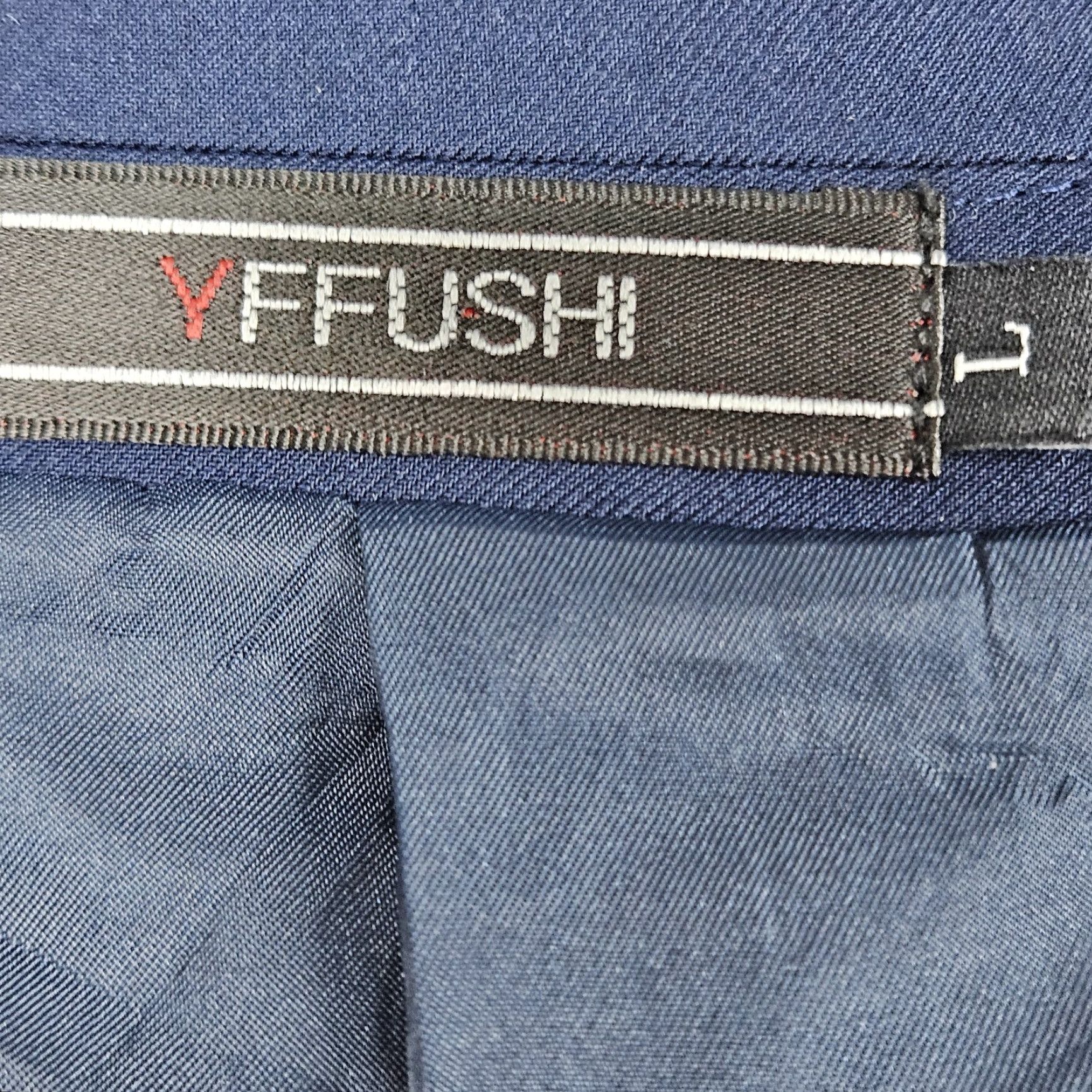 Doublet YFFUSHI Navy 1 Button Double Vented Notch Blazer Sport Coat Large L Men Shirt? Size 42R - 3 Thumbnail