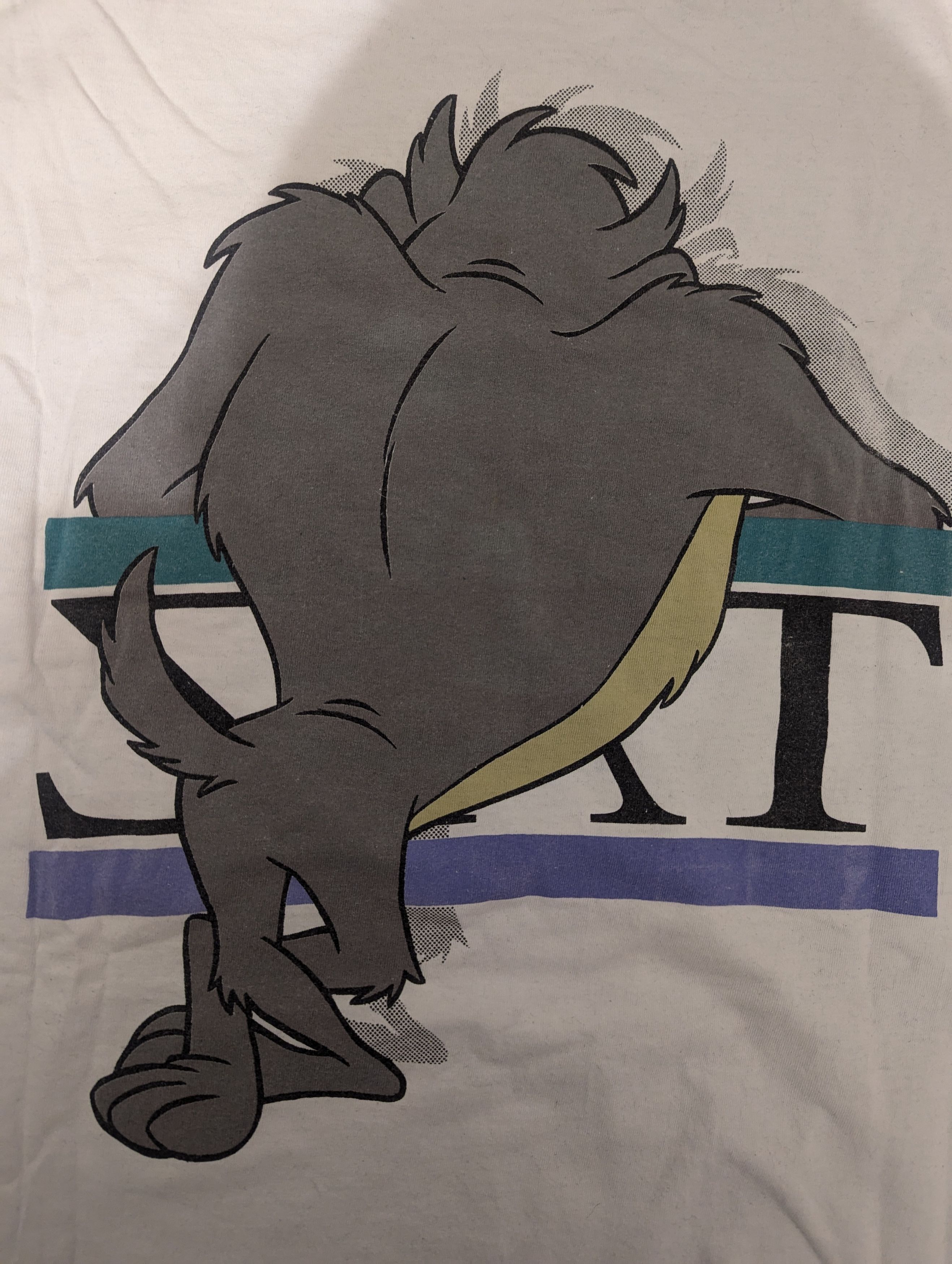 Vintage Vintage 90s Looney Tunes Taz T-Shirt – Double-Sided Graphic Size US L / EU 52-54 / 3 - 5 Thumbnail