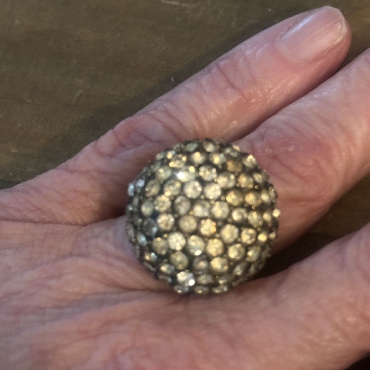 Other × Vintage Vintage Vendome paved crystal dome cocktail ring Size ONE SIZE - 4 Thumbnail