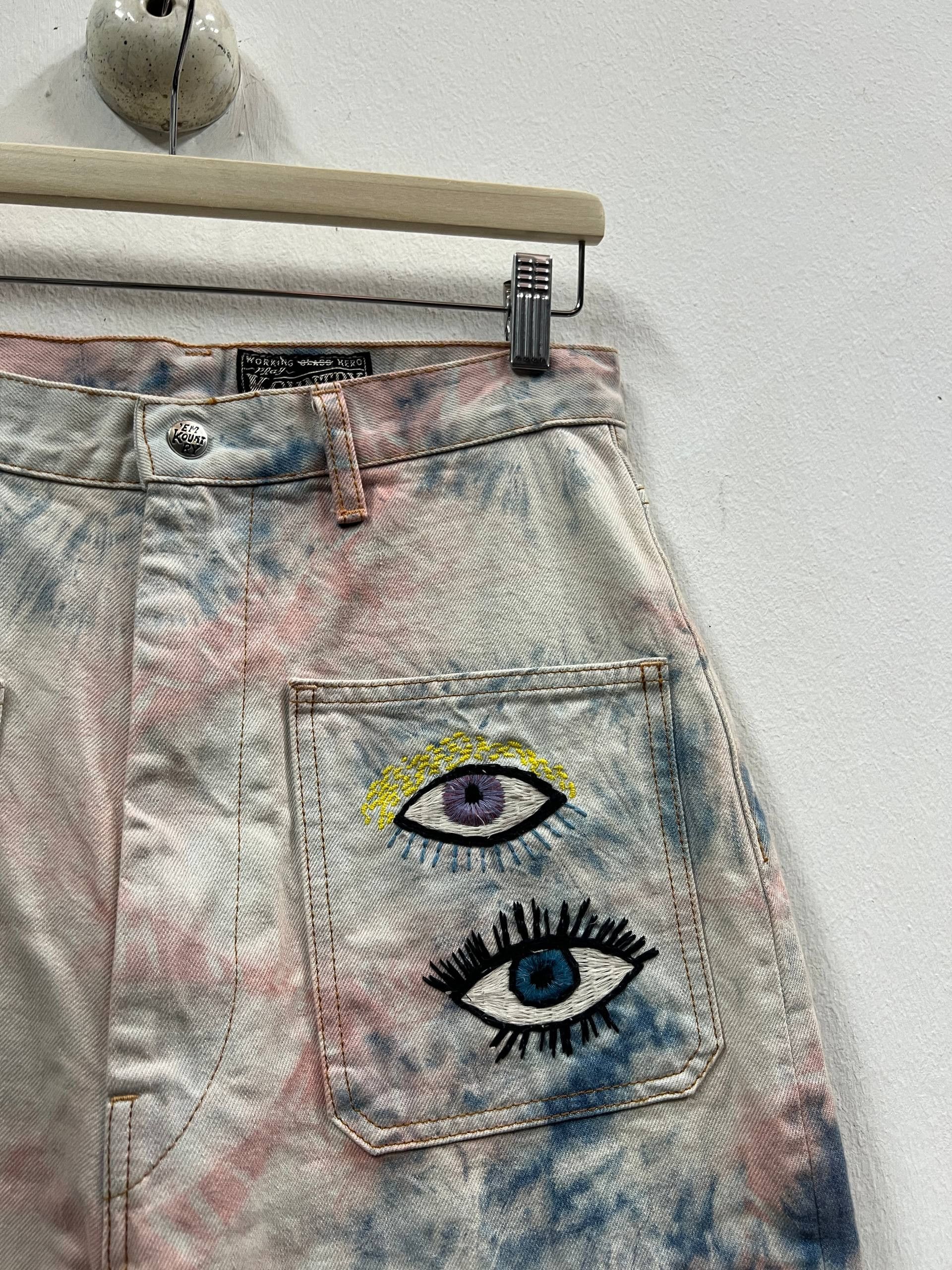 Kapital Kapital 14oz Denim 5P Rat Flare Pants (Crazy Dixie Remake) Size US 28 / EU 44 - 8 Thumbnail