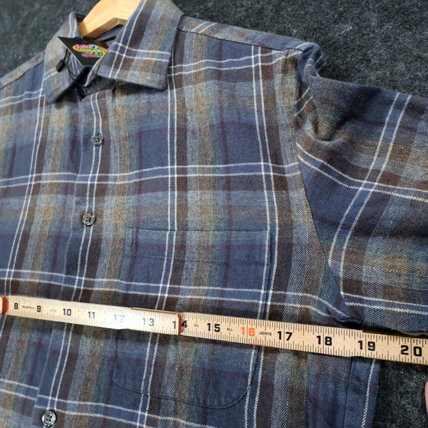 Joseph Abboud Joseph Abboud Button Up Shirt Mens Small Blue Plaid Long Sleeve Cotton Size US S / EU 44-46 / 1 - 3 Thumbnail