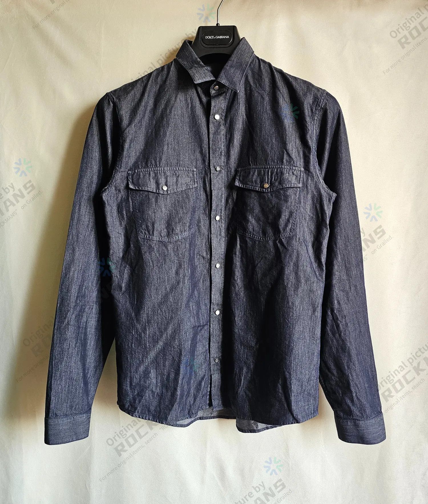 Dior × Hedi Slimane Dior Homme 2004 SS04 Strip Western Denim Shirt
