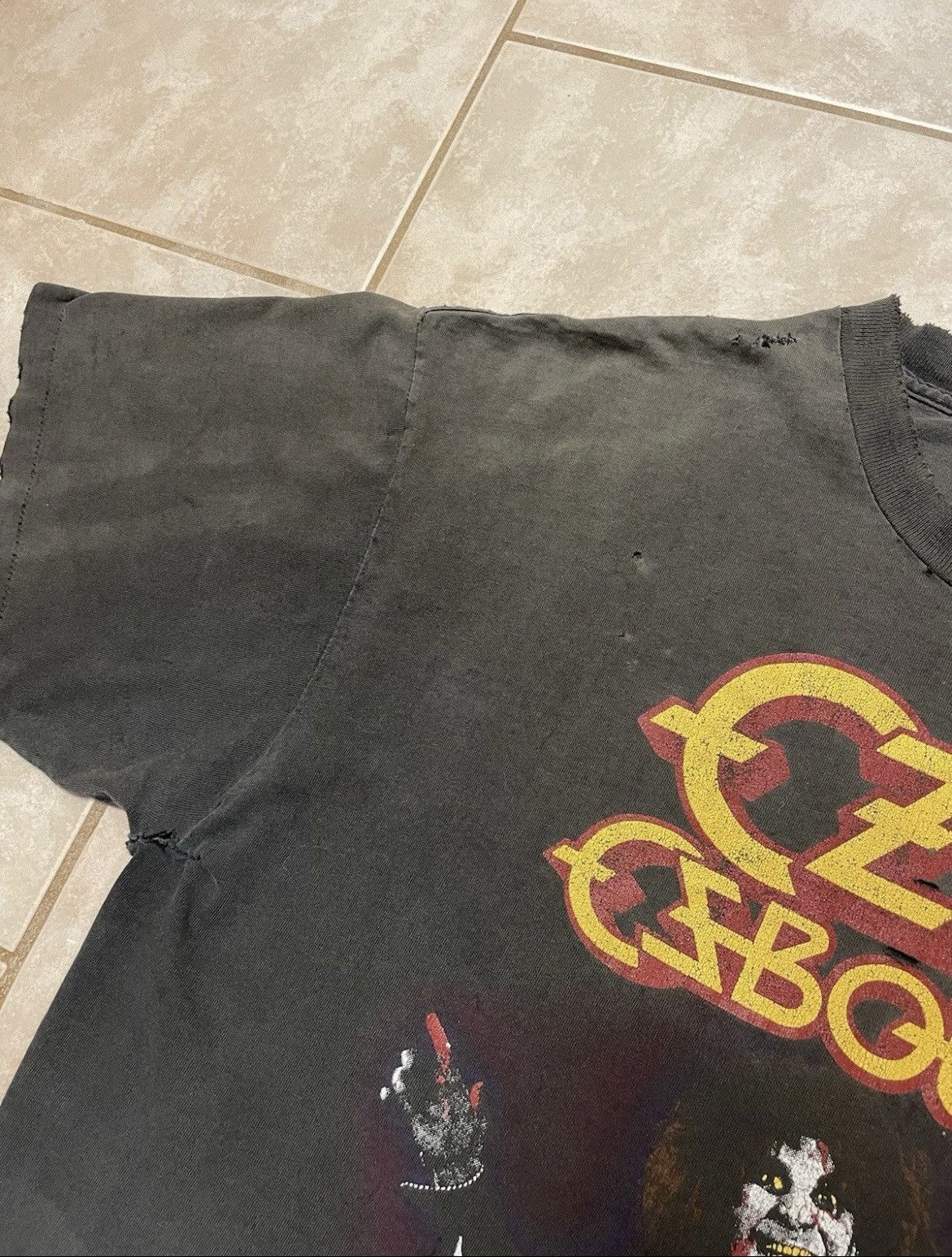 Ozzy Osbourne Vintage Ozzy Osbourne Diary Of A Madman XL Thrashed Faded Size US XL / EU 56 / 4 - 9 Thumbnail