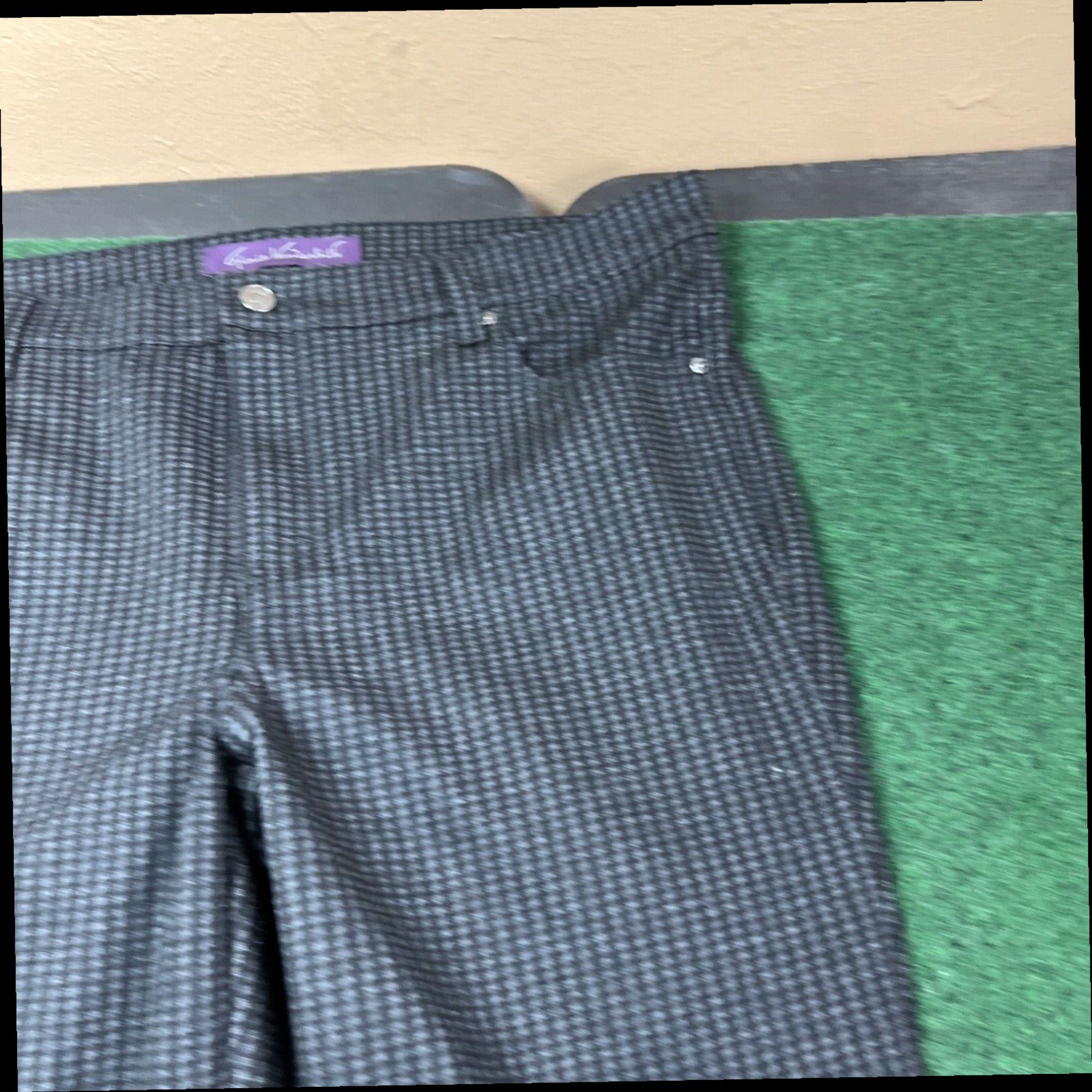 Gloria Vanderbilt Gloria Vanderbilt Women's Size 16W Checkered Pants 38x29 Size 38" / US 16 / IT 52 - 2 Thumbnail