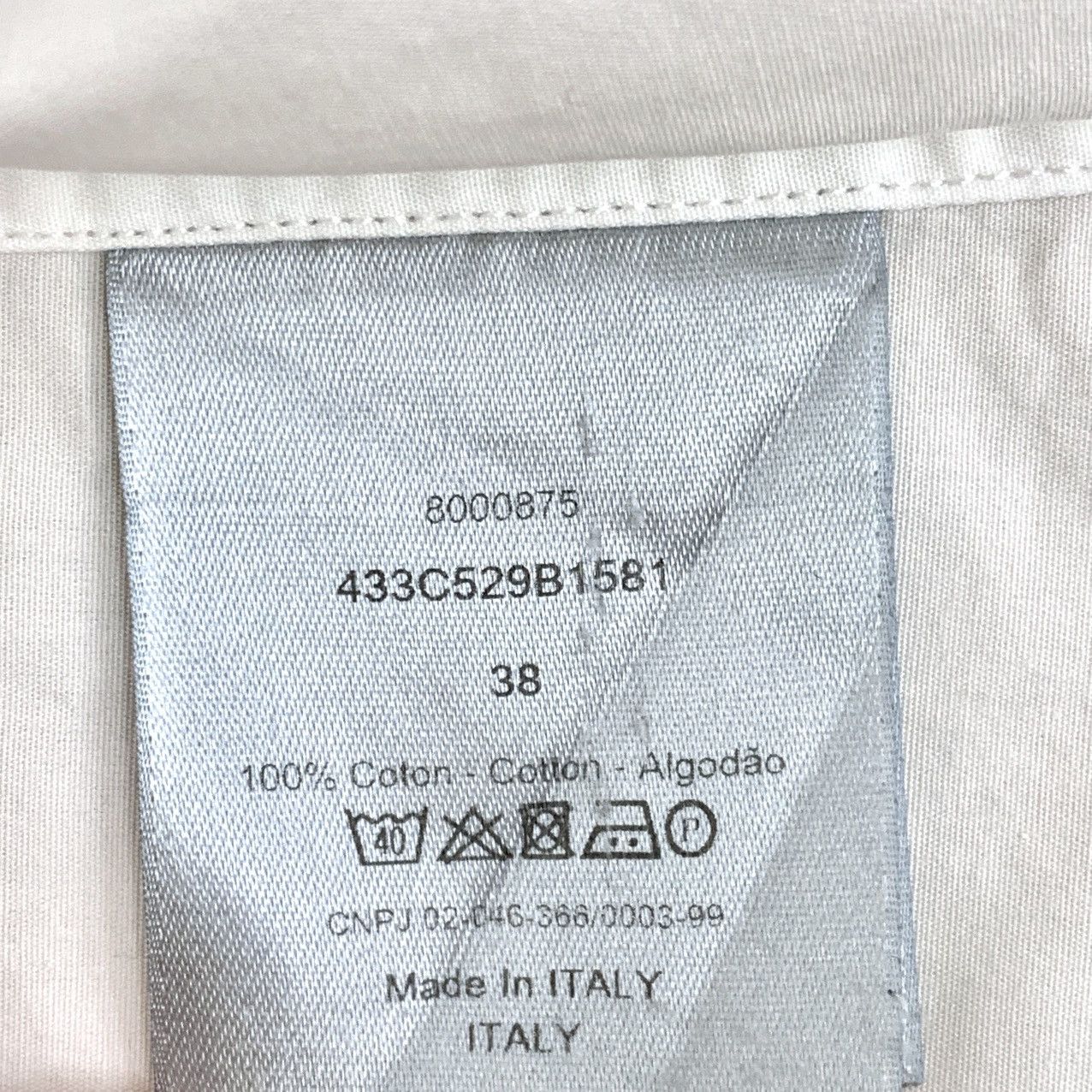 Dior Dior White Bee Embroidered Long Sleeve Shirt K26WX Size S / US 4 / IT 40 - 6 Thumbnail