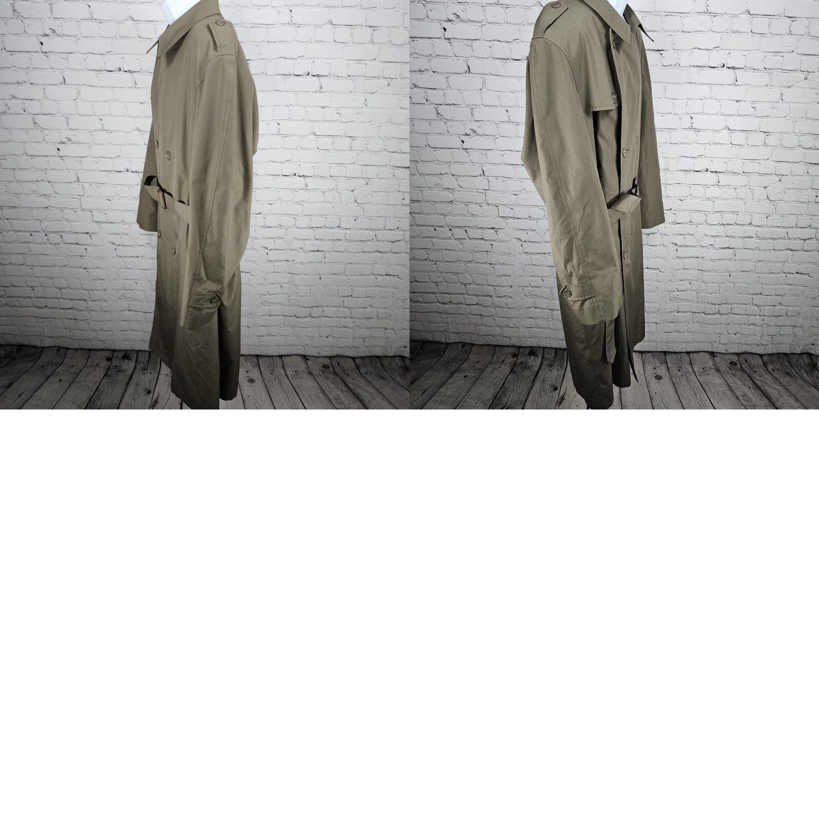 Hart Schaffner Marx Hart Schaffner Marx Coat Trench Brown Belted Wool Liner 44L Mens Regular Long Jacket Size US S / EU 44-46 / 1 - 9 Thumbnail
